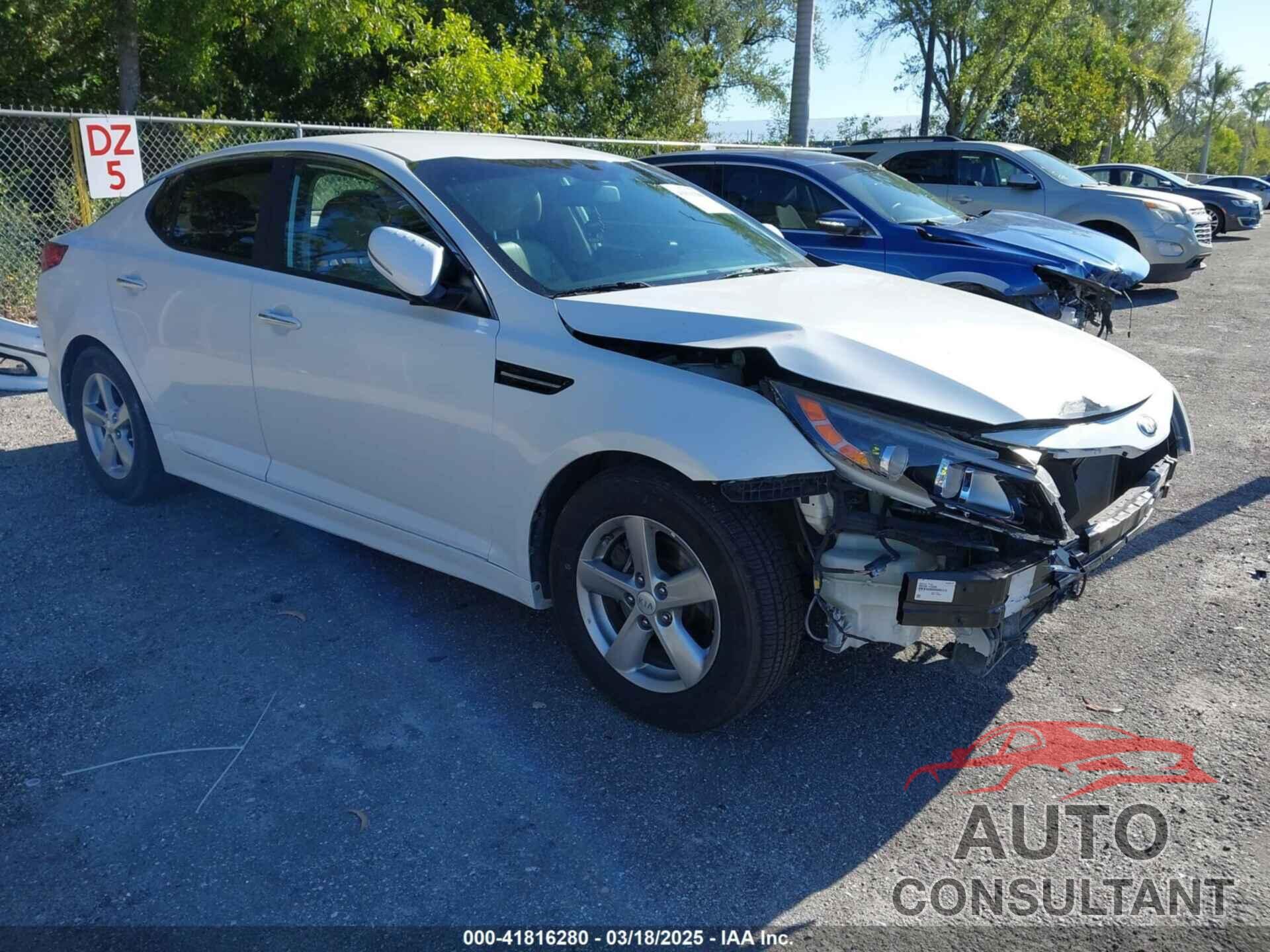KIA OPTIMA 2014 - 5XXGM4A72EG332601
