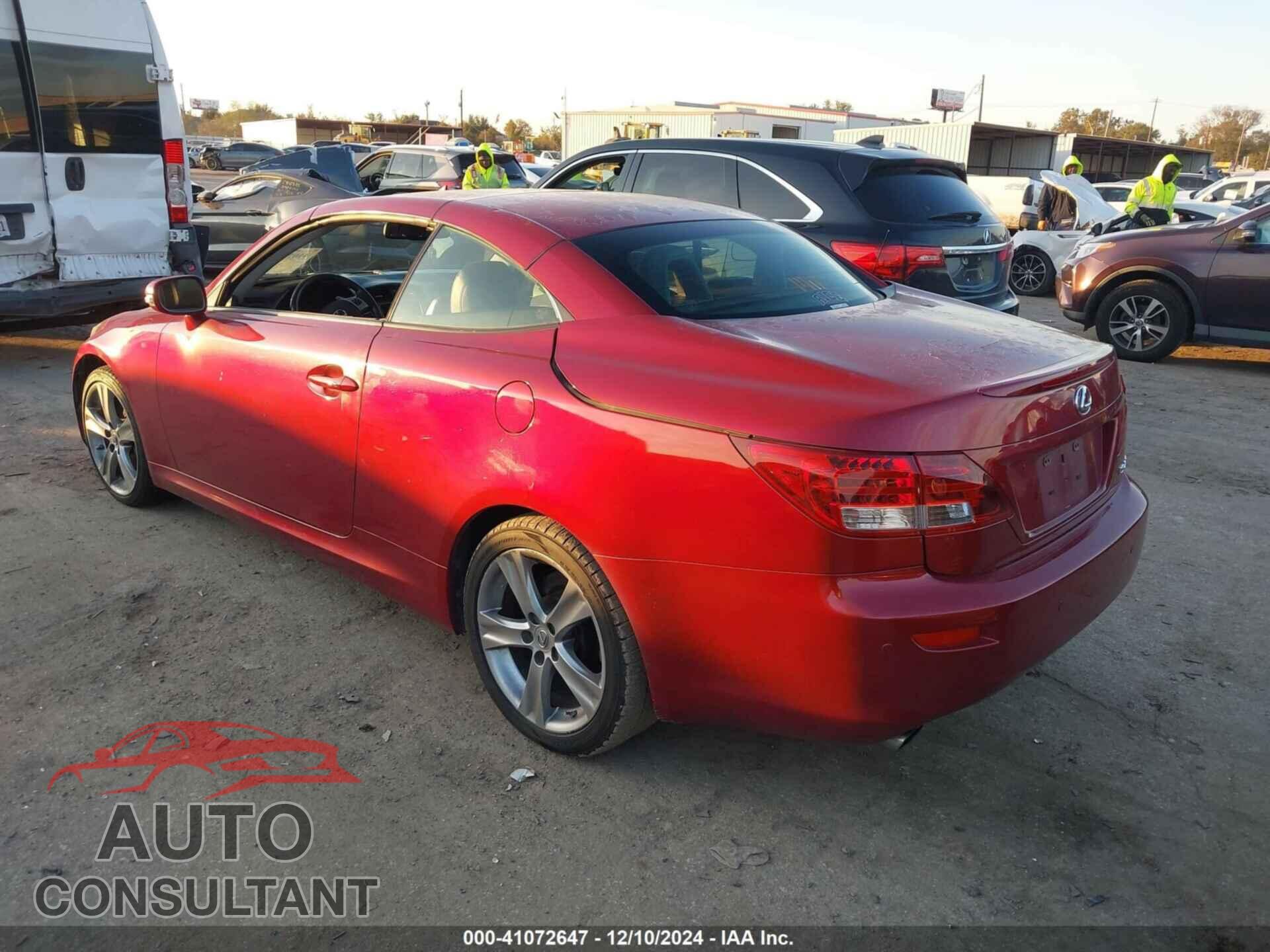 LEXUS IS 250C 2012 - JTHFF2C2XC2526564