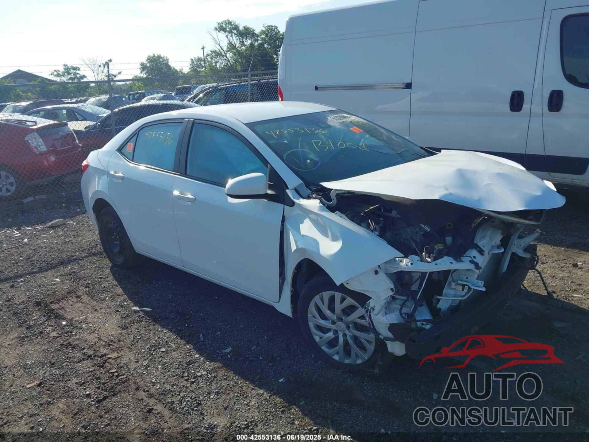 TOYOTA COROLLA 2017 - 2T1BURHE5HC769757