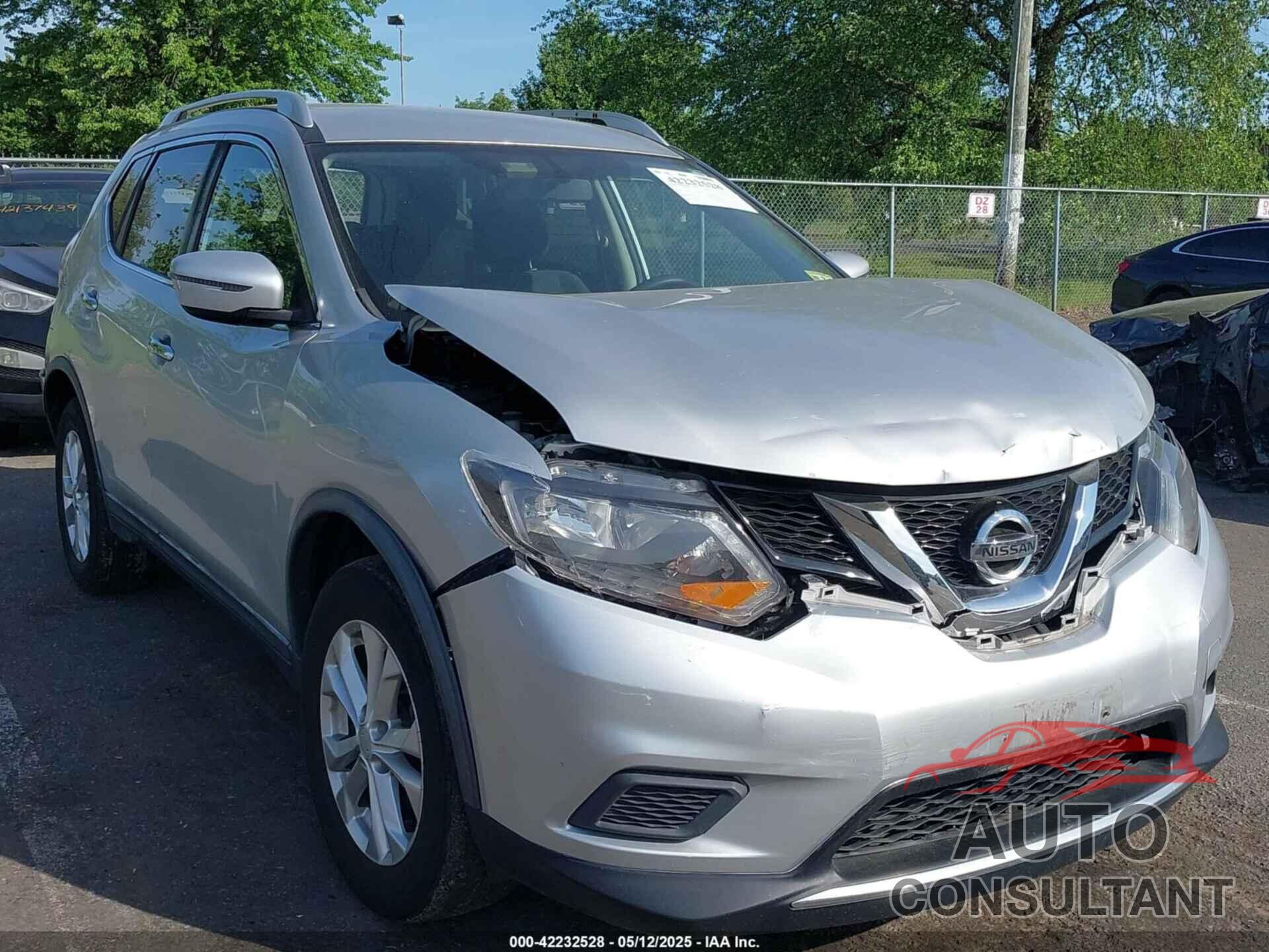 NISSAN ROGUE 2016 - KNMAT2MV5GP713667