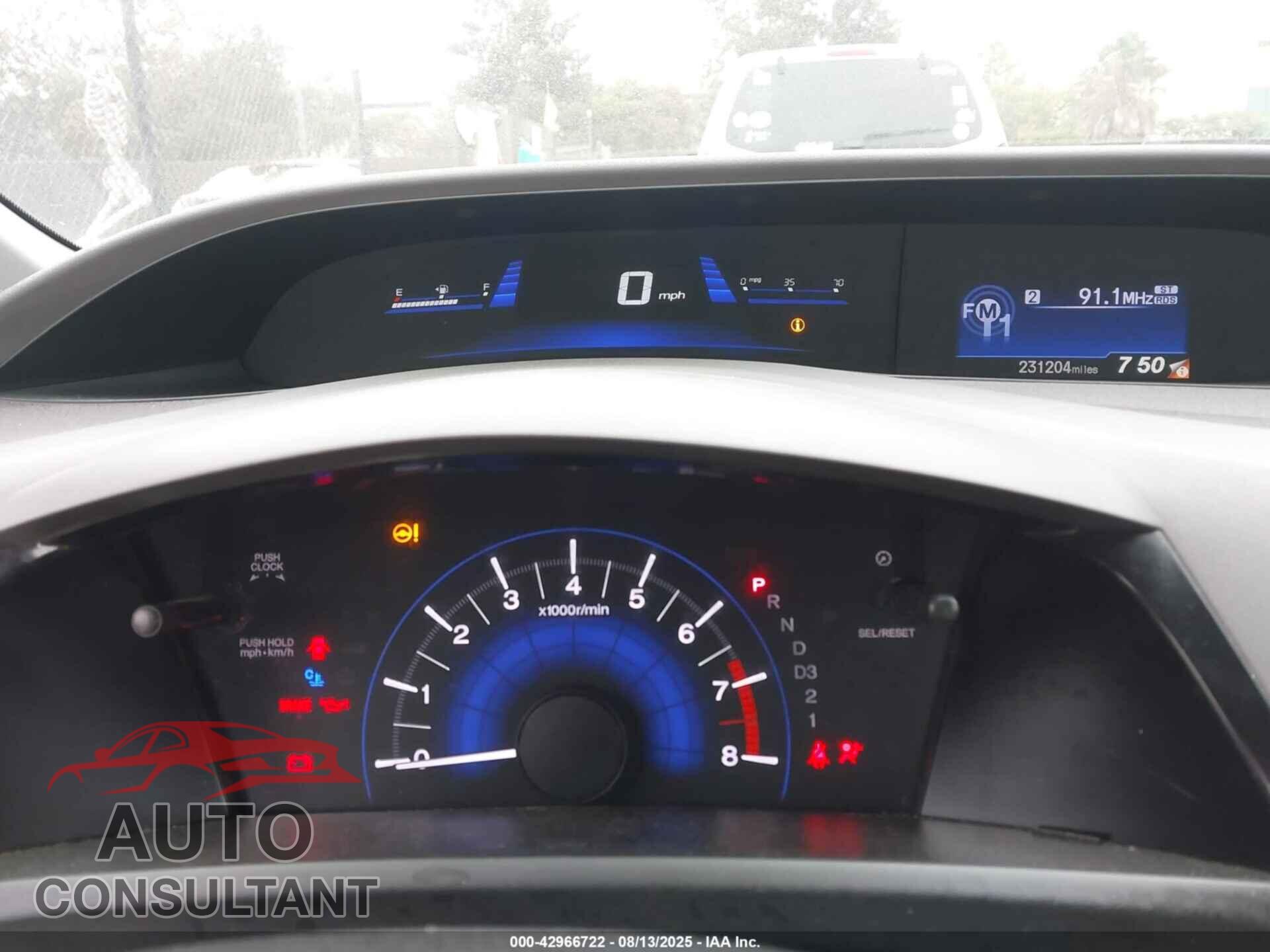 HONDA CIVIC 2012 - 2HGFB2F5XCH609018