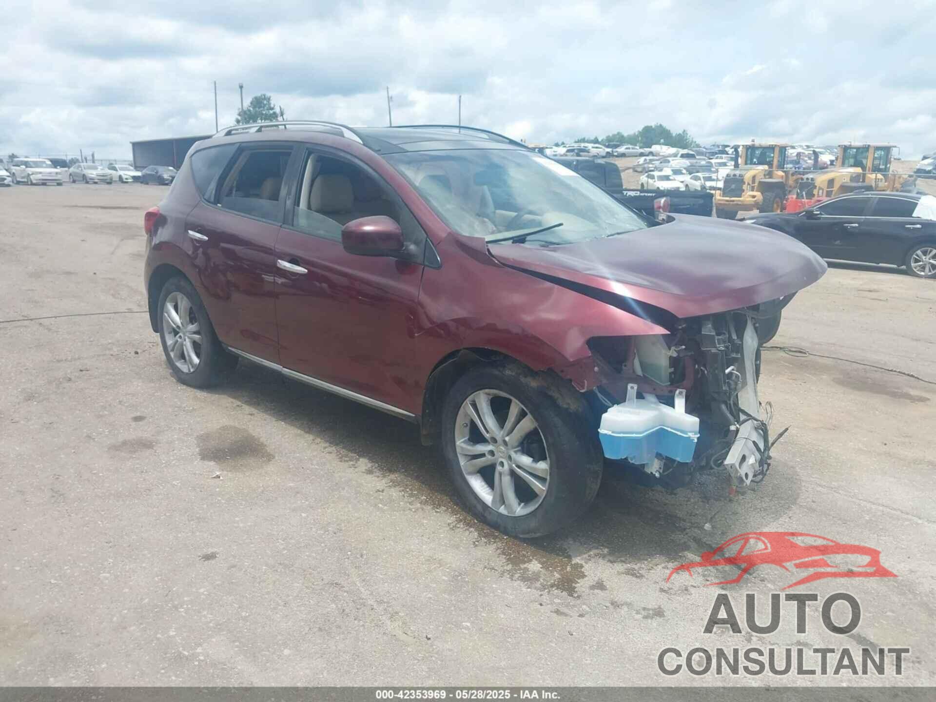 NISSAN MURANO 2009 - JN8AZ18W69W125219