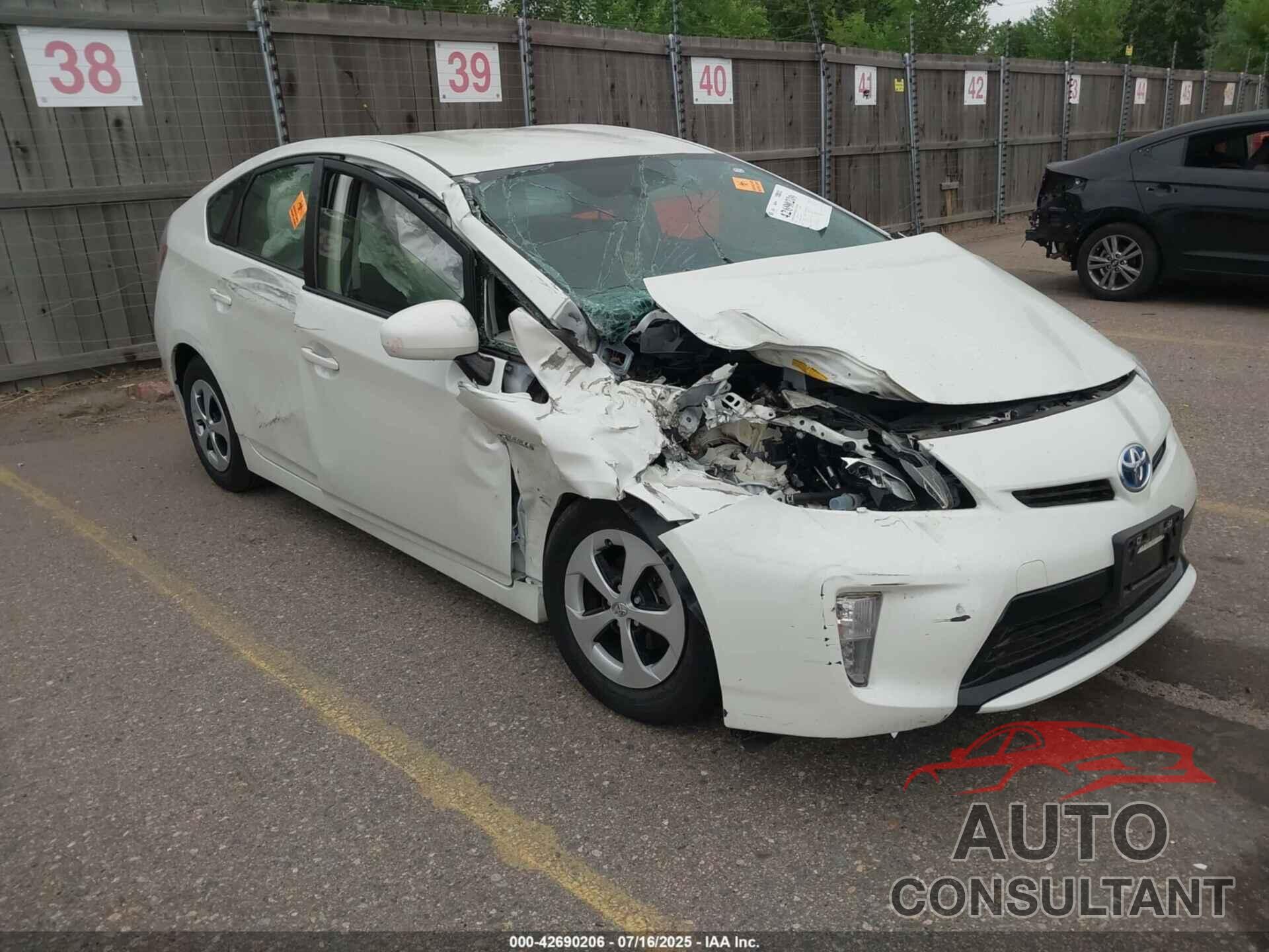 TOYOTA PRIUS 2014 - JTDKN3DU9E1749826