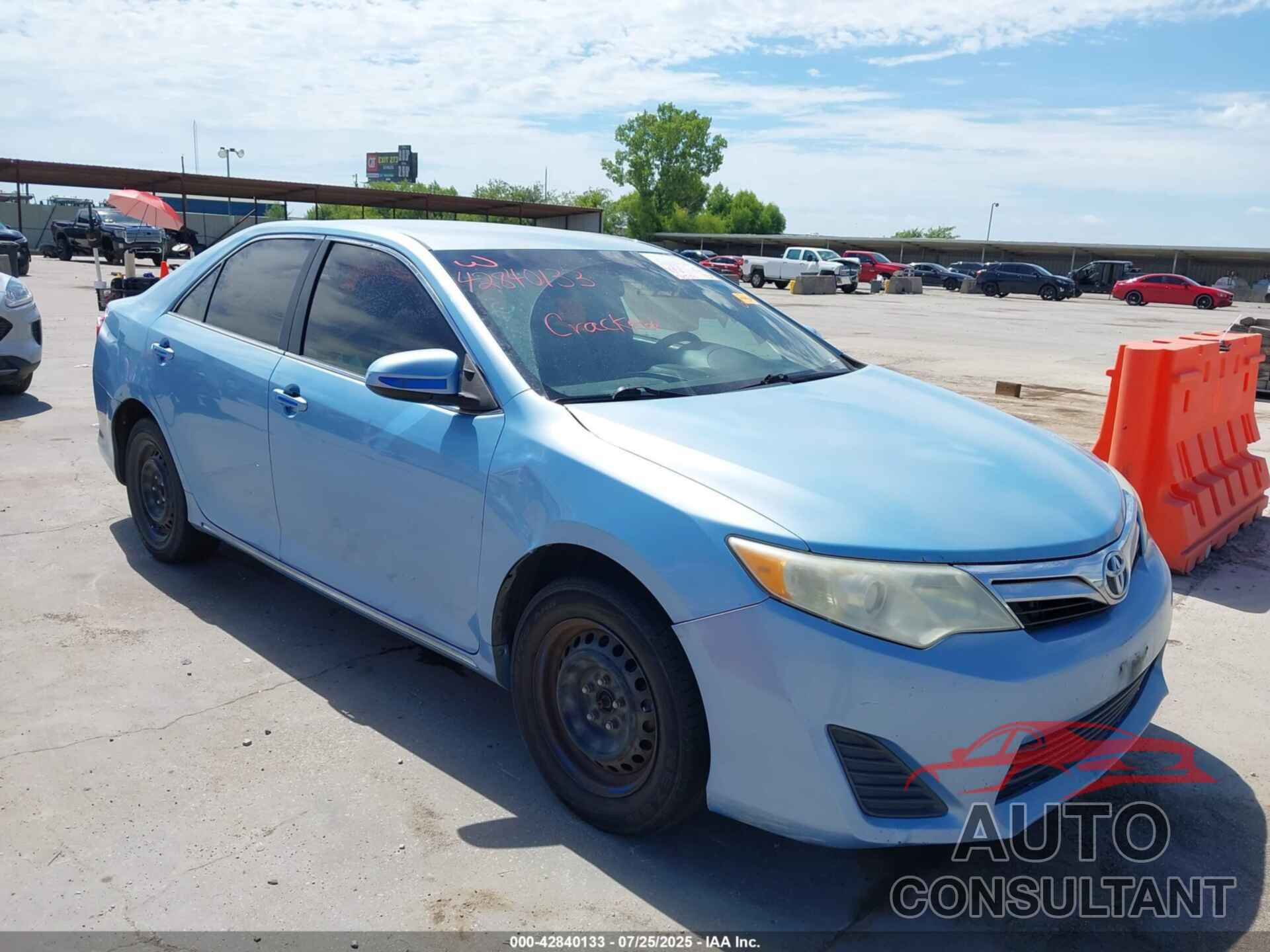 TOYOTA CAMRY 2012 - 4T1BF1FK0CU538437