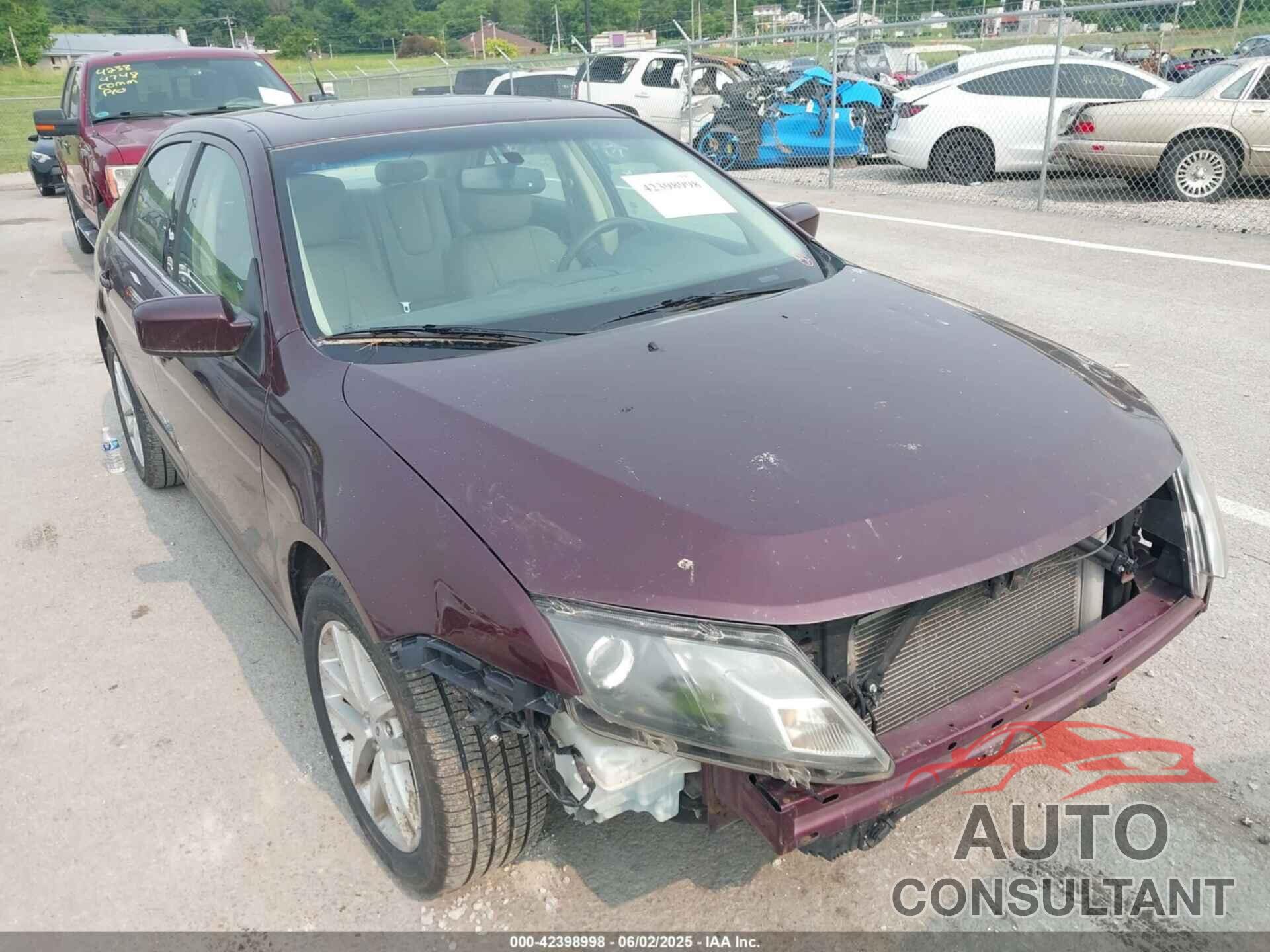 FORD FUSION 2012 - 3FAHP0JG8CR392567