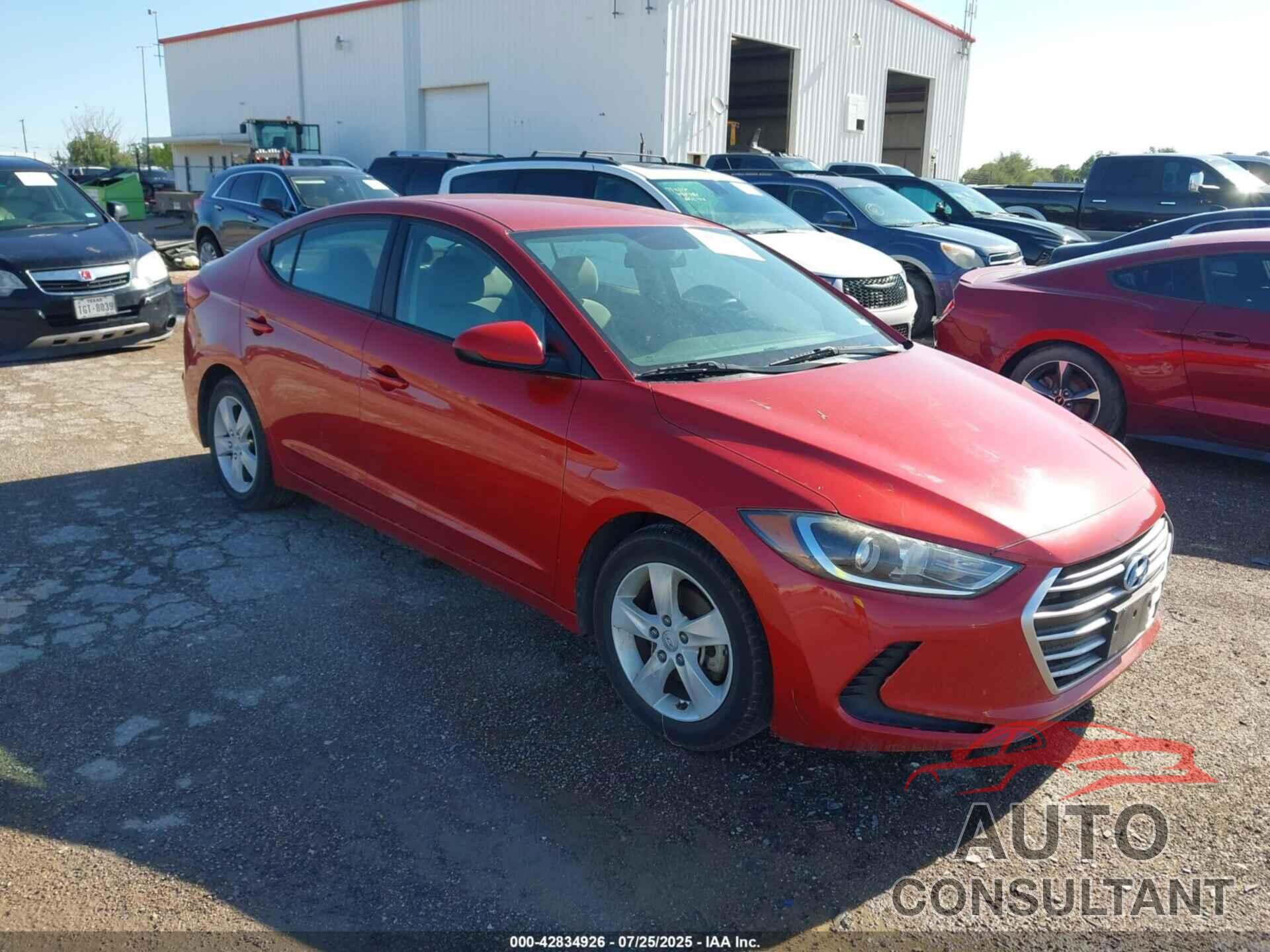 HYUNDAI ELANTRA 2018 - 5NPD74LF3JH287682
