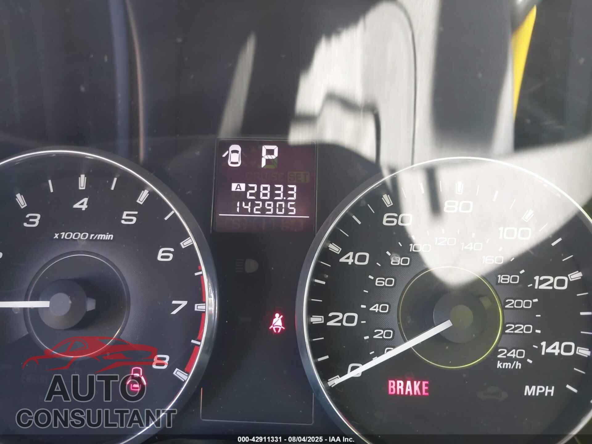 SUBARU OUTBACK 2011 - 4S4BRBFC2B3345765