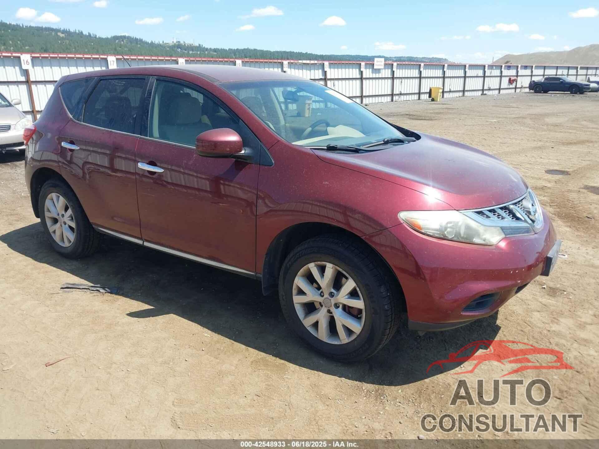 NISSAN MURANO 2011 - JN8AZ1MU5BW059059