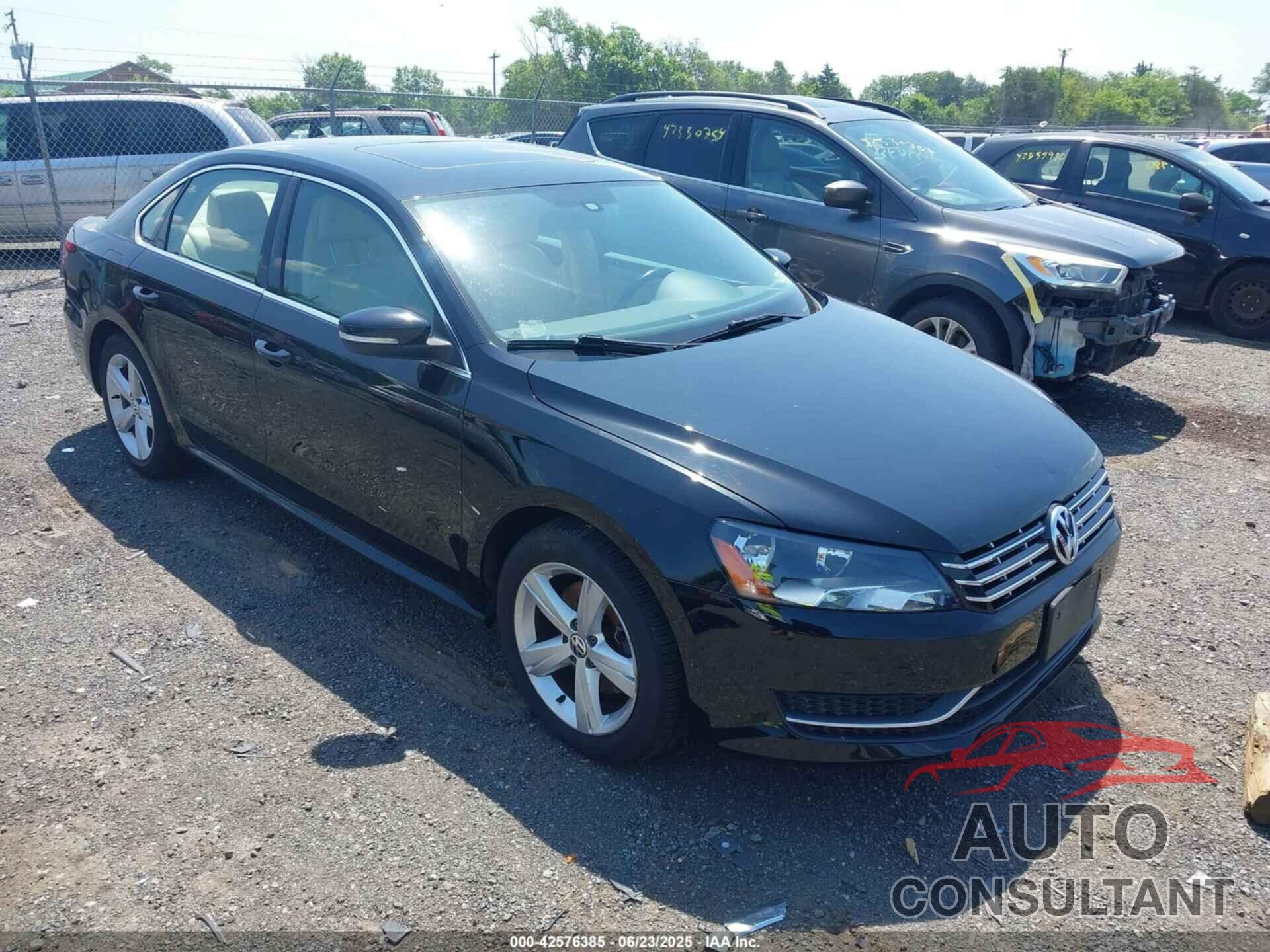 VOLKSWAGEN PASSAT 2013 - 1VWBN7A37DC038063
