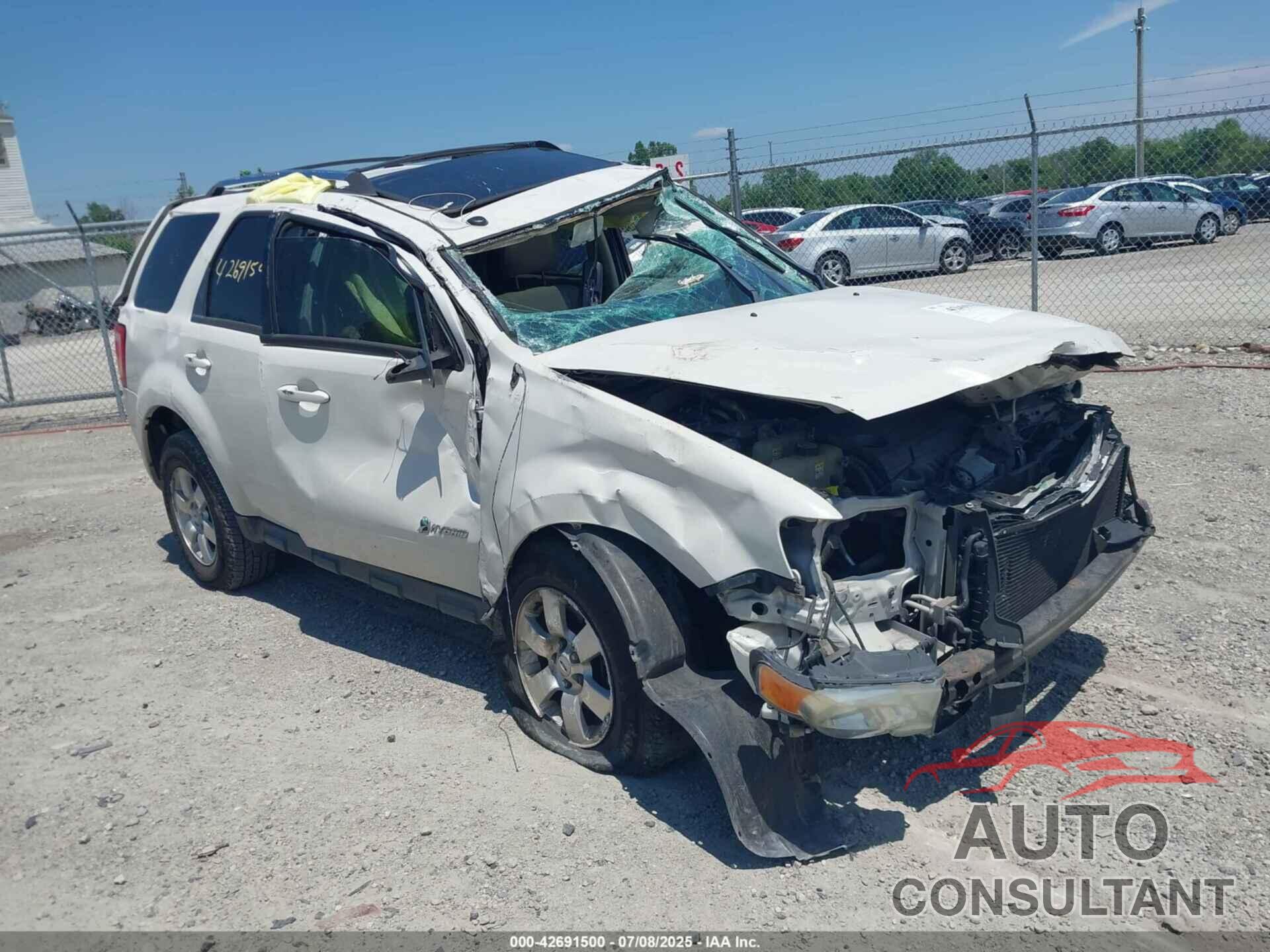 FORD ESCAPE HYBRID 2010 - 1FMCU4K35AKB02976