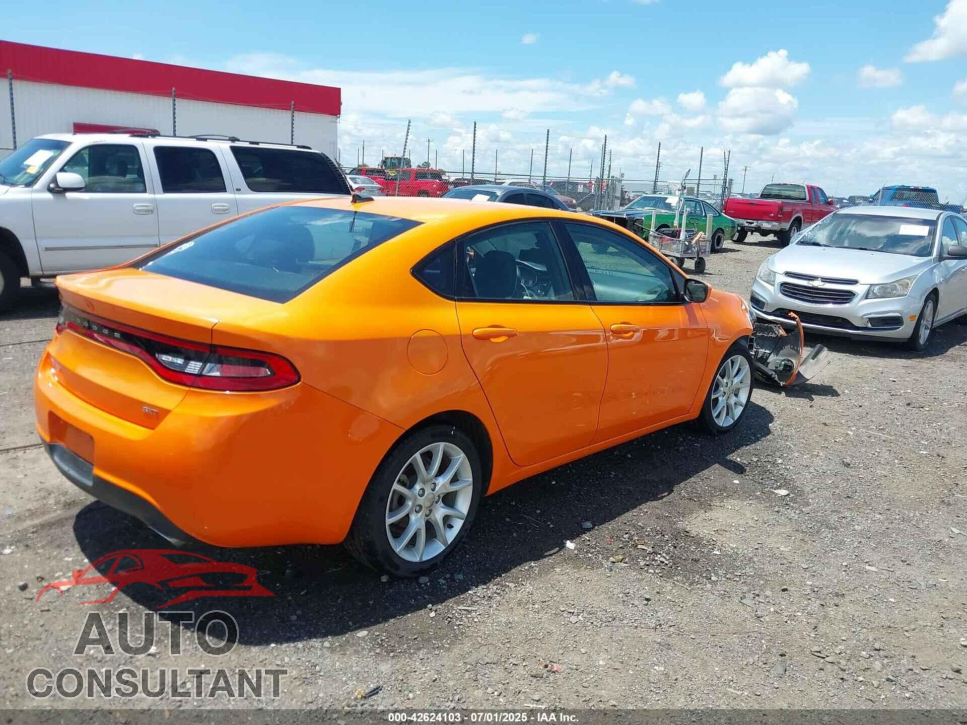 DODGE DART 2013 - 1C3CDFBA9DD287805