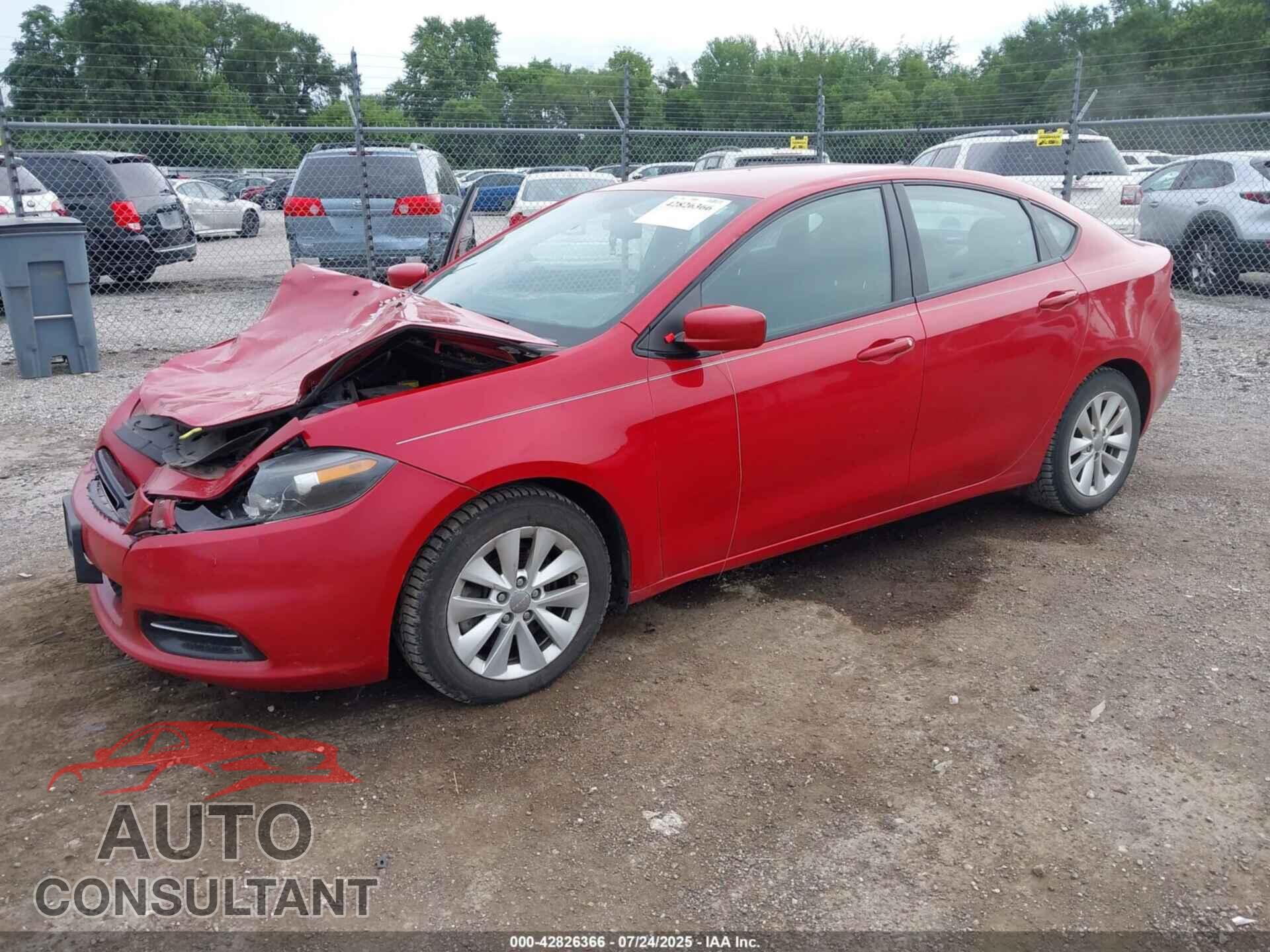 DODGE DART 2014 - 1C3CDFBB5ED822316