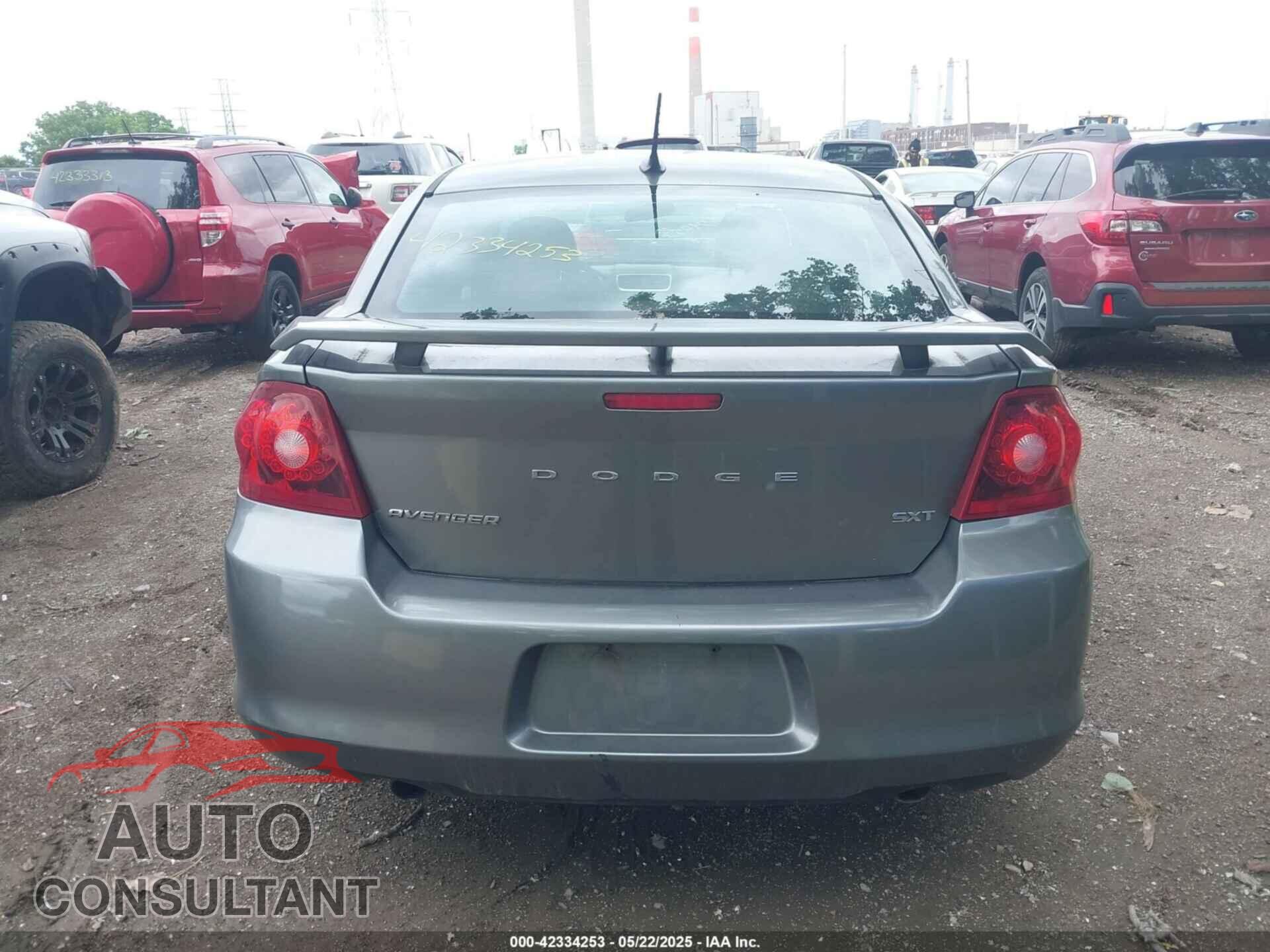 DODGE AVENGER 2012 - 1C3CDZEG6CN238703
