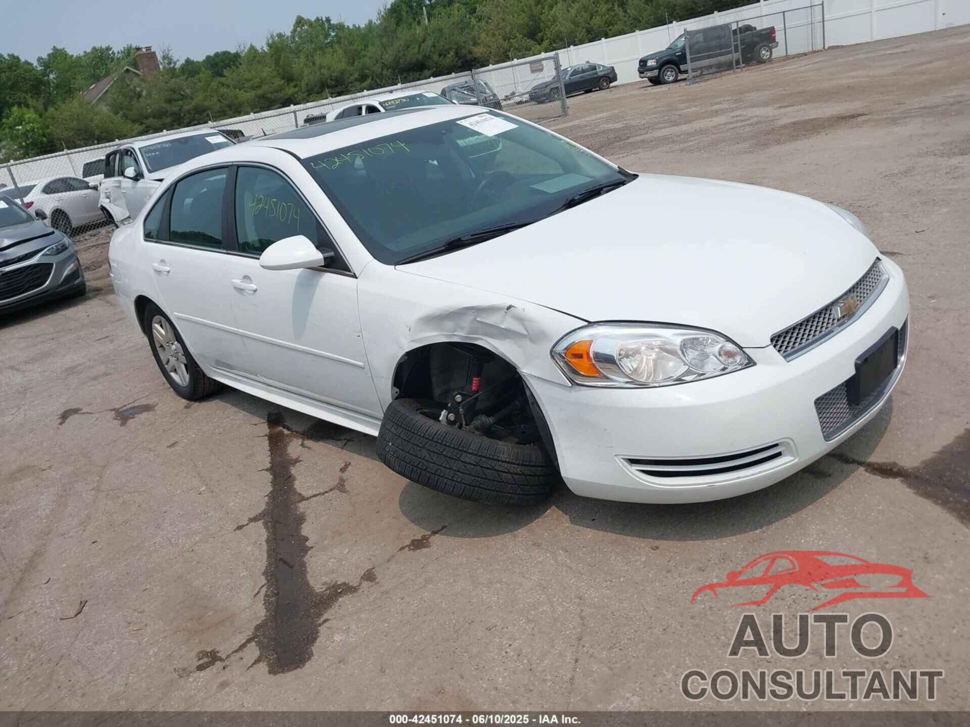 CHEVROLET IMPALA 2012 - 2G1WG5E37C1311982