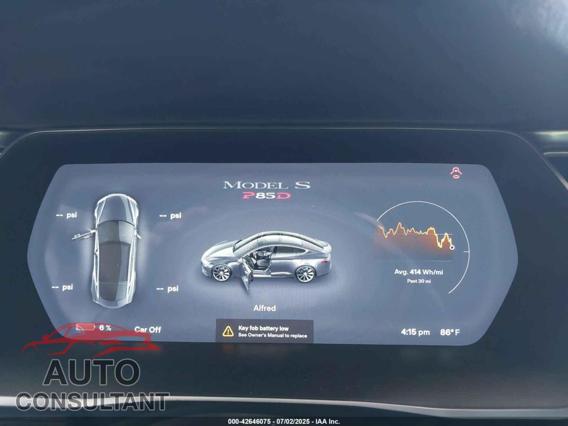 TESLA MODEL S 2015 - 5YJSA4H45FF080538
