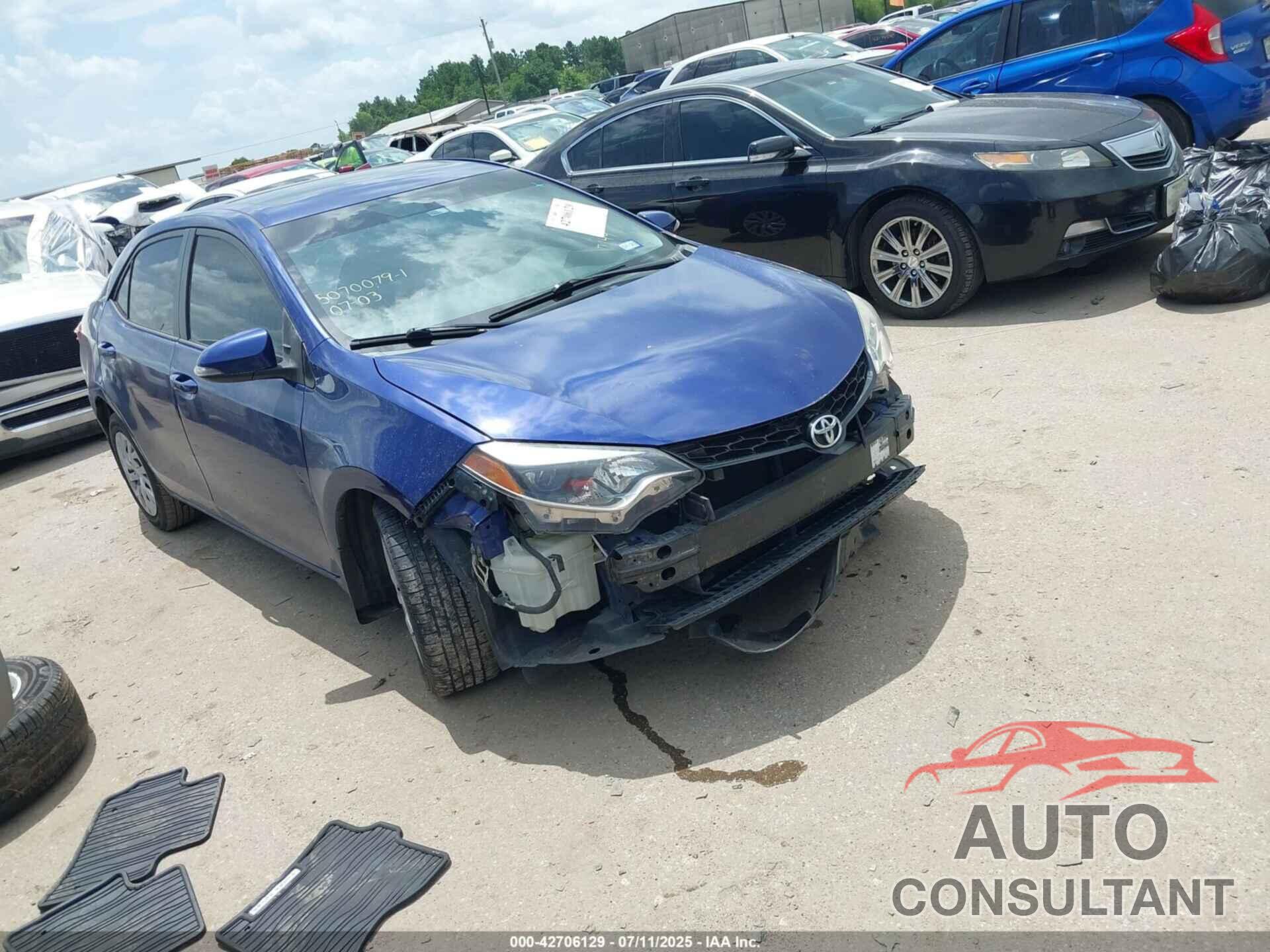 TOYOTA COROLLA 2016 - 2T1BURHEXGC577149