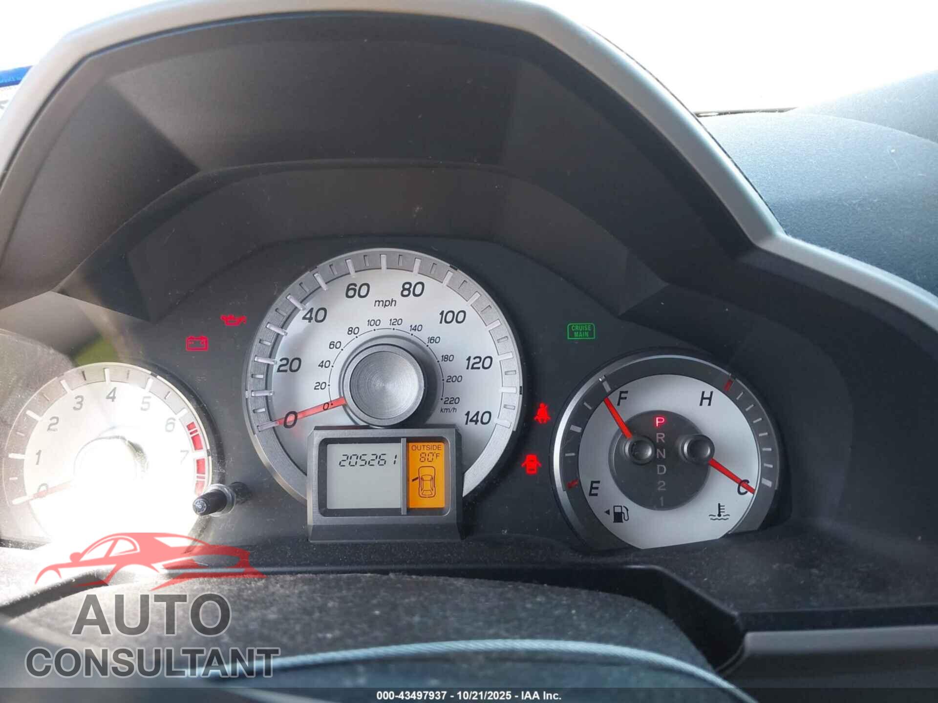 HONDA PILOT 2012 - 5FNYF3H65CB022125