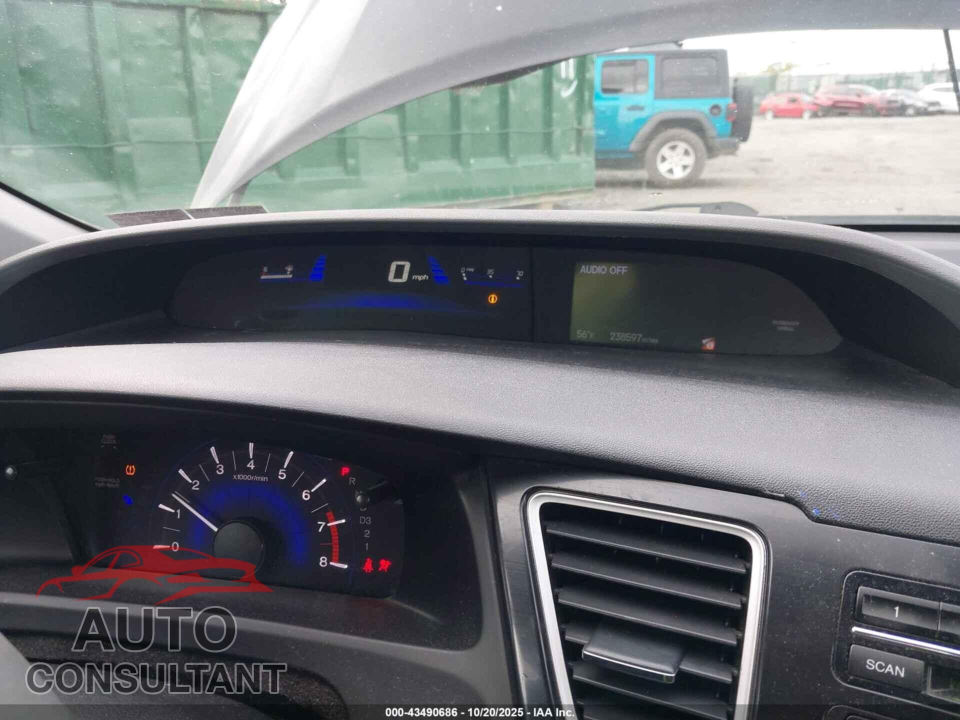 HONDA CIVIC 2013 - 19XFB2F94DE250764