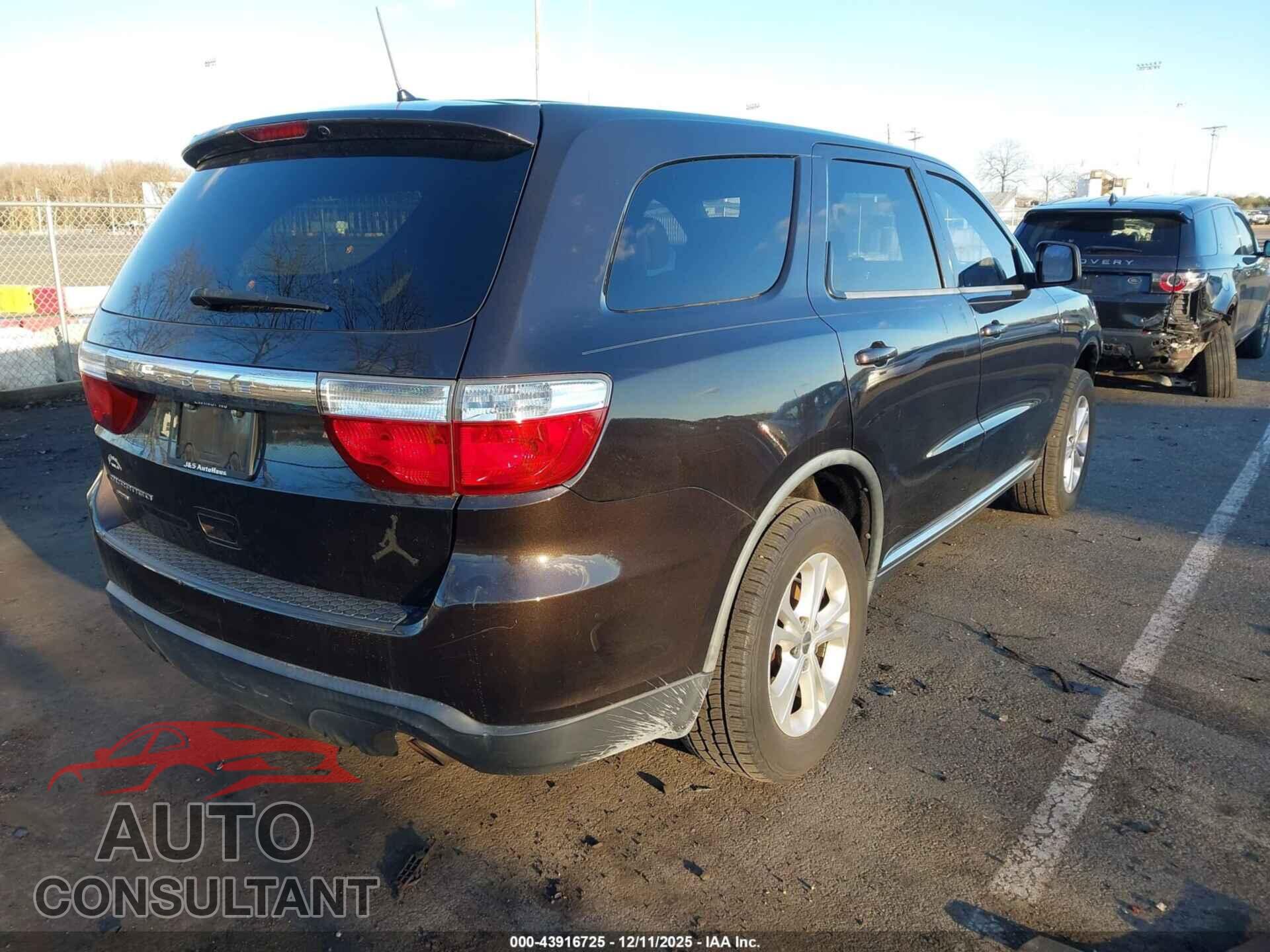 DODGE DURANGO 2012 - 1C4RDJAGXCC196920