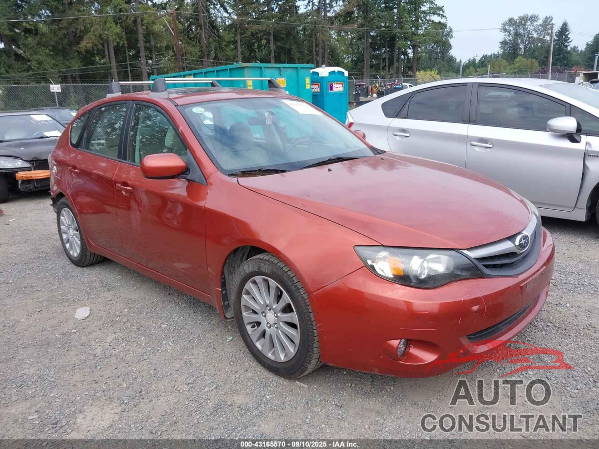 SUBARU IMPREZA 2011 - JF1GH6B62BH822594
