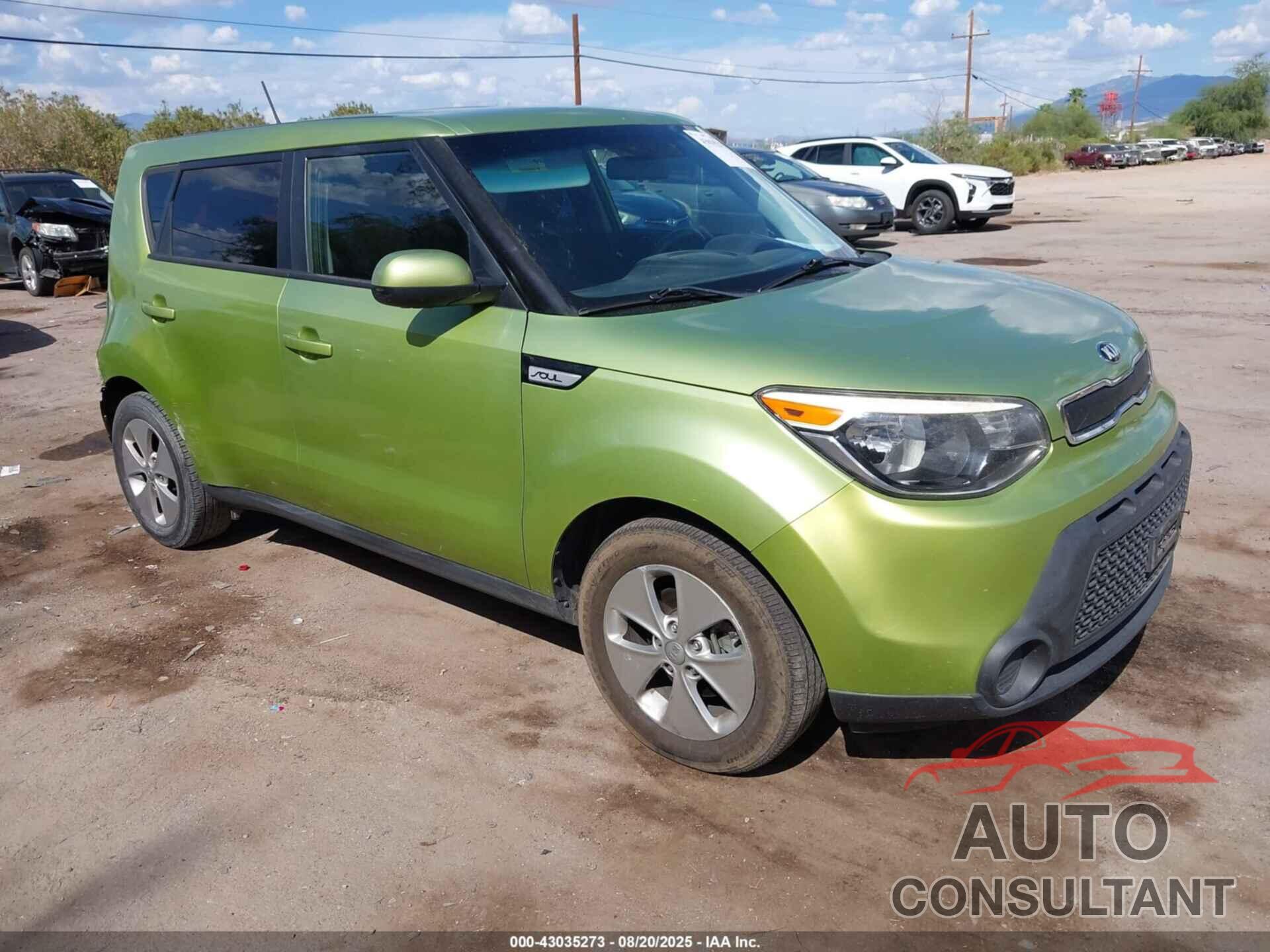 KIA SOUL 2015 - KNDJN2A29F7756234