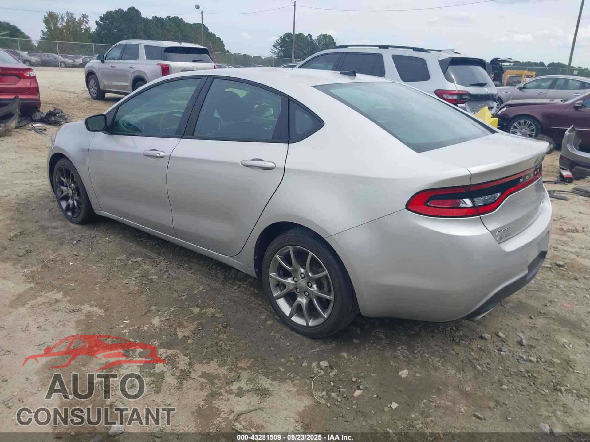 DODGE DART 2013 - 1C3CDFBA8DD106354