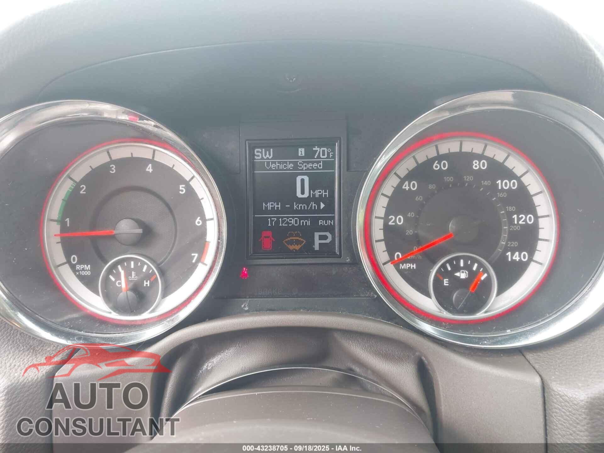 DODGE DURANGO 2013 - 1C4RDJDGXDC674301