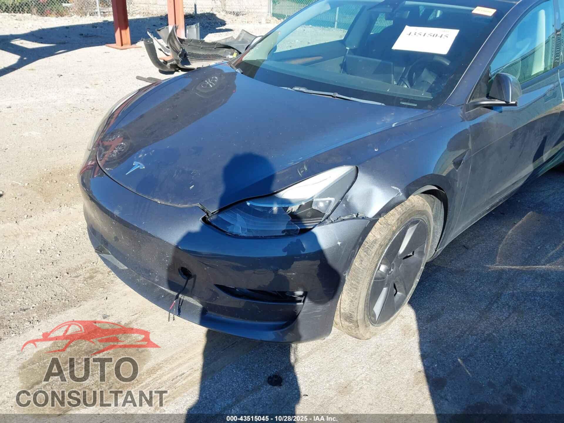 TESLA MODEL 3 2022 - 5YJ3E1EB6NF237261