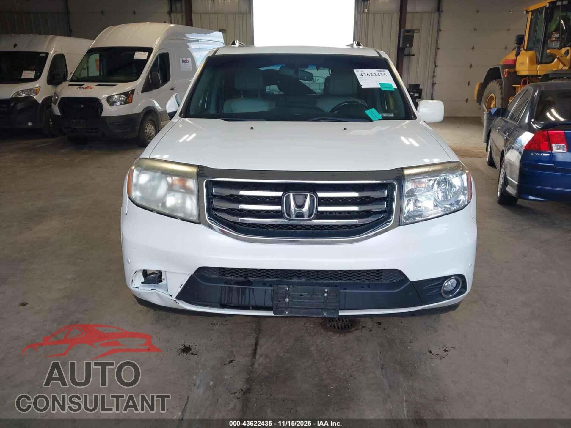 HONDA PILOT 2012 - 5FNYF3H96CB028316