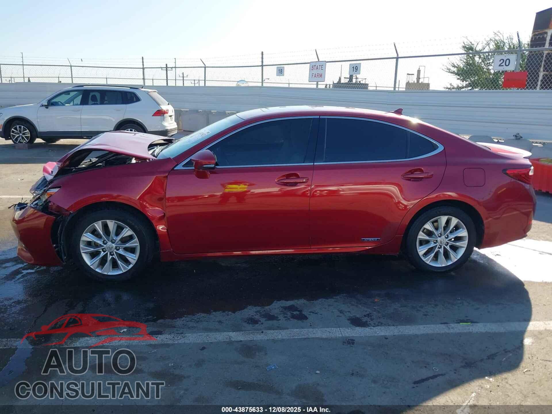 LEXUS ES 300H 2013 - JTHBW1GG7D2024904