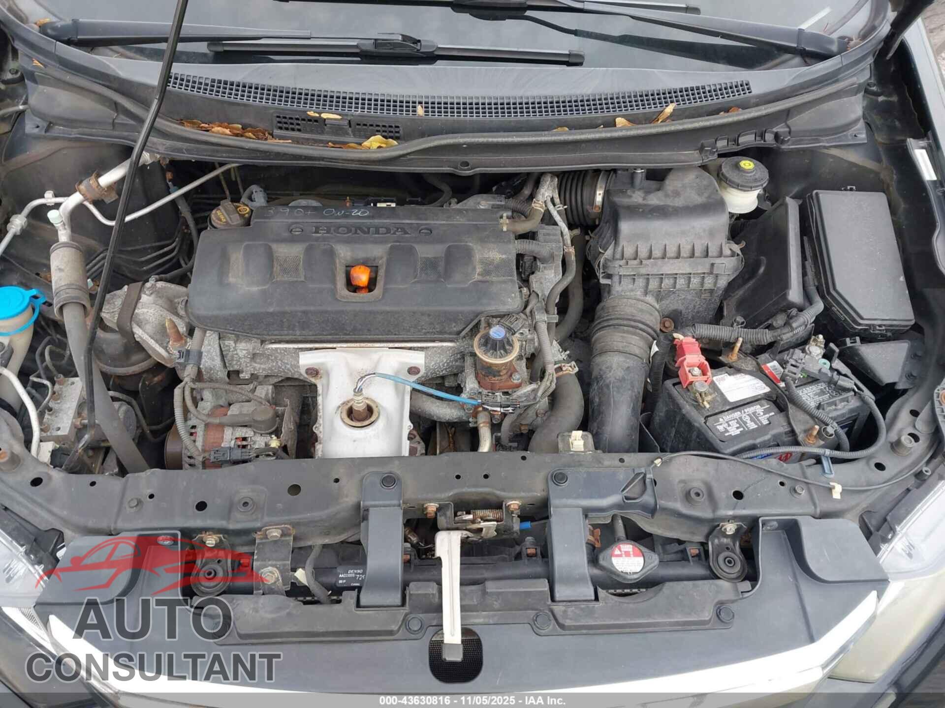 HONDA CIVIC 2012 - 2HGFB2F86CH570695