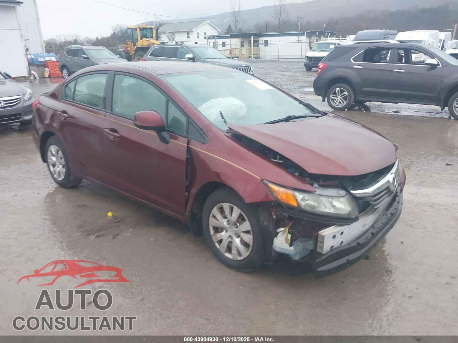 HONDA CIVIC 2012 - 19XFB2F56CE380802