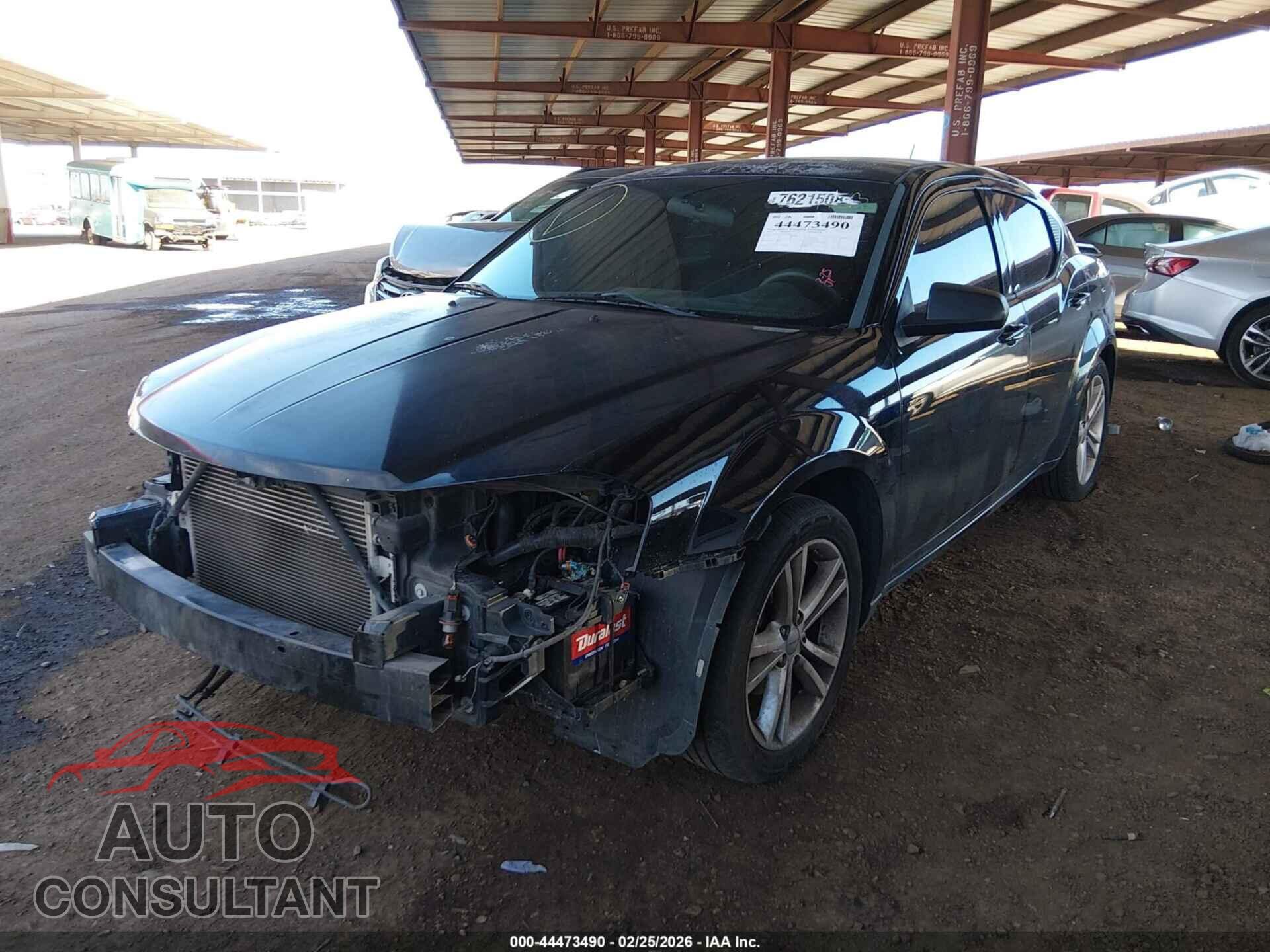 DODGE AVENGER 2012 - 1C3CDZAG8CN314637