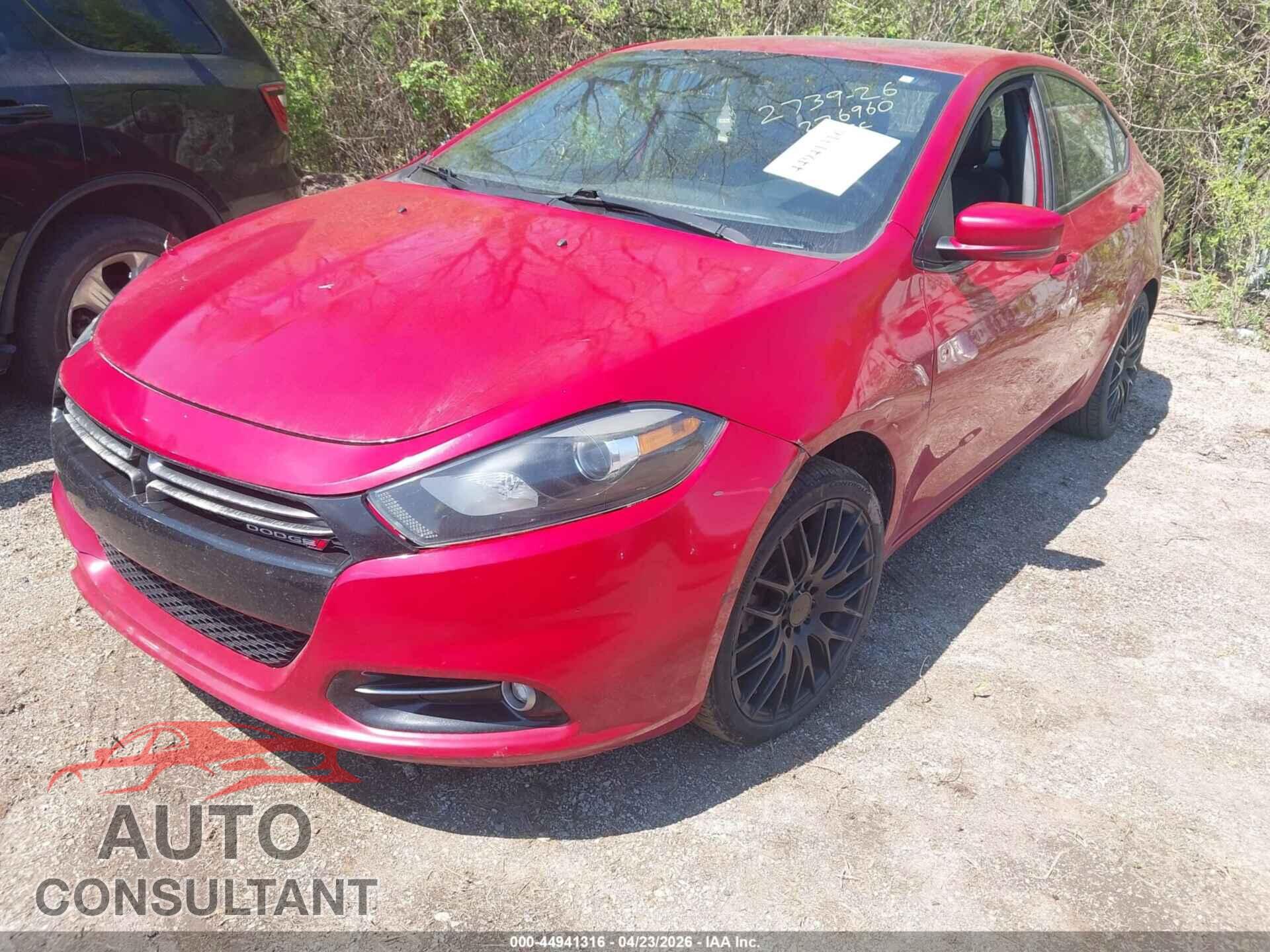 DODGE DART 2015 - 1C3CDFEB0FD276960