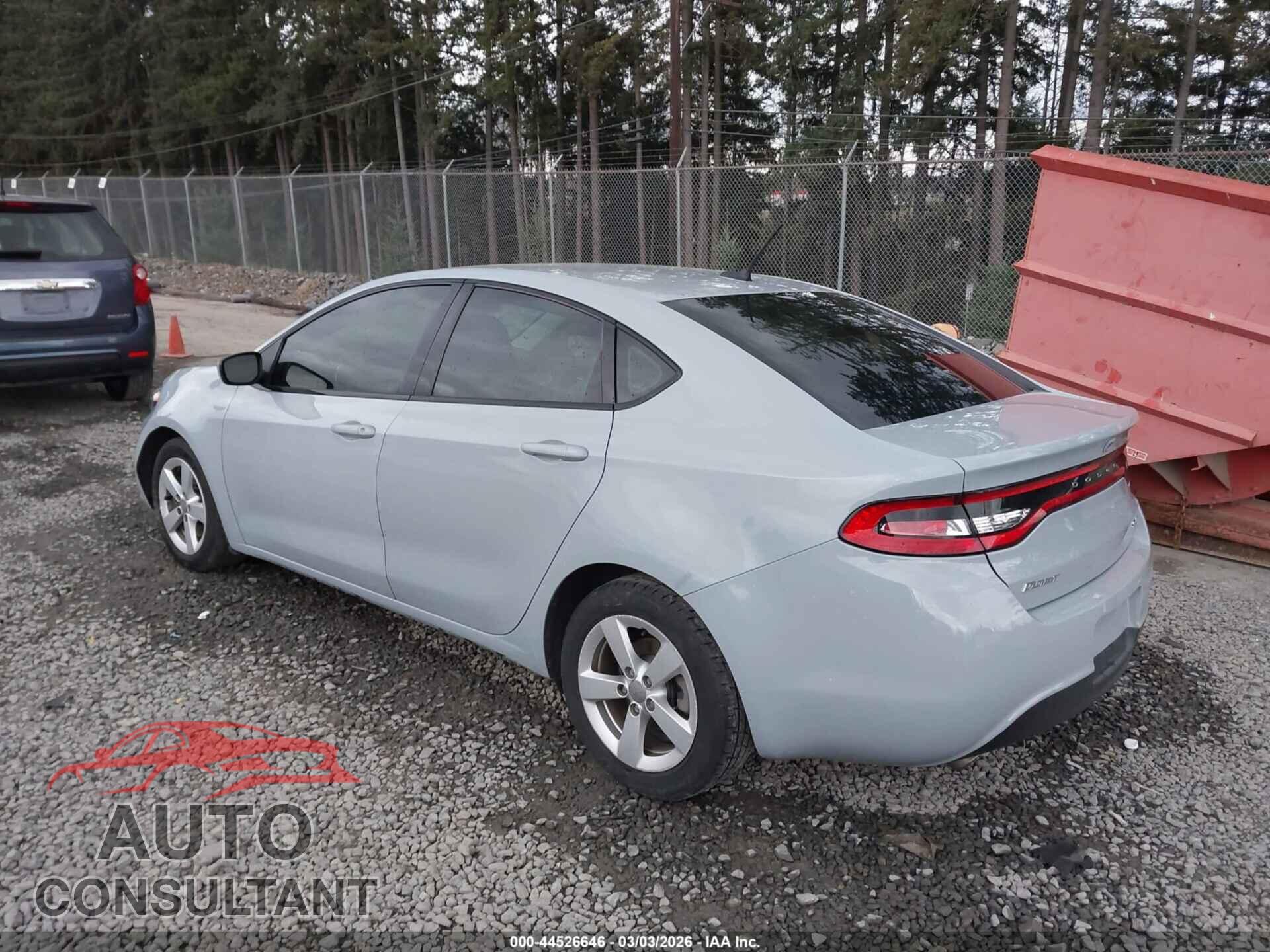 DODGE DART 2015 - 1C3CDFBB1FD187628