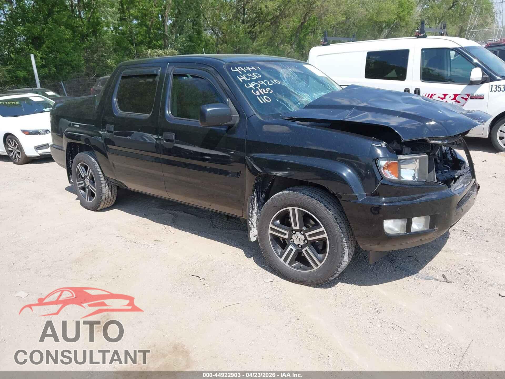 HONDA RIDGELINE 2012 - 5FPYK1F77CB459210