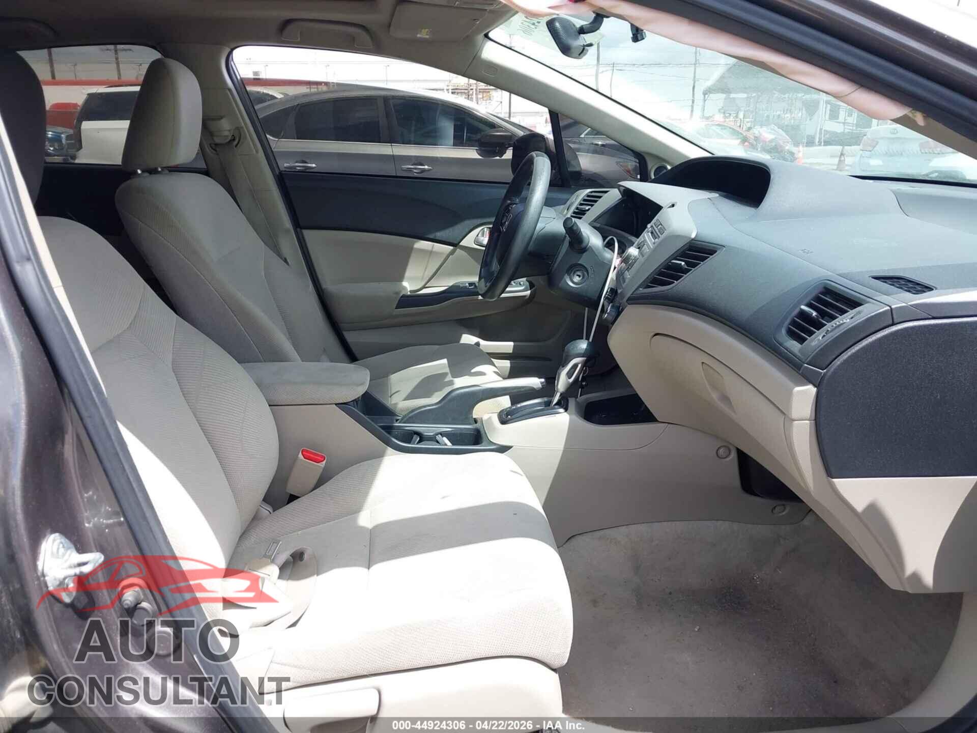 HONDA CIVIC 2012 - 19XFB2F88CE307103