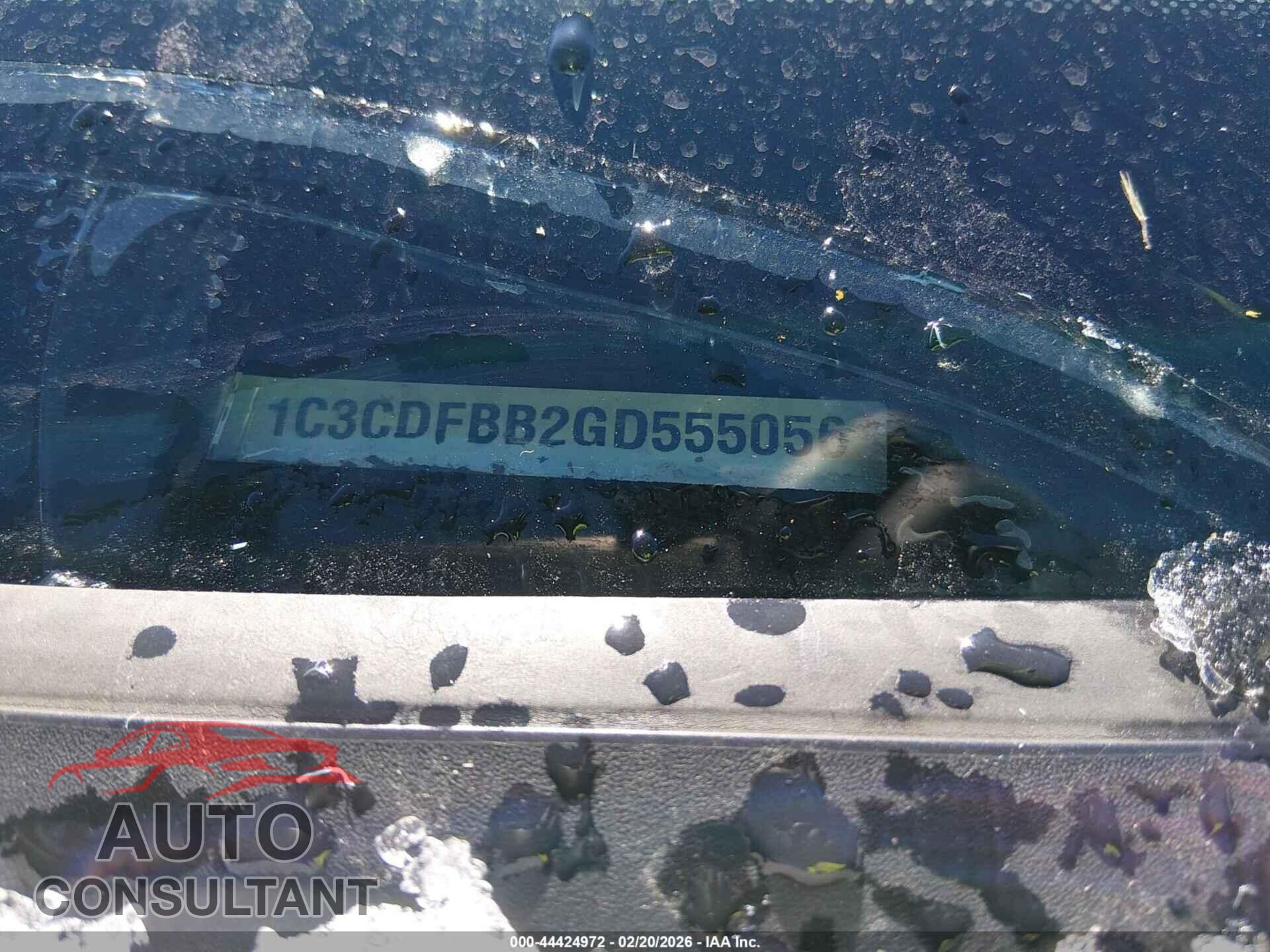 DODGE DART 2016 - 1C3CDFBB2GD555056