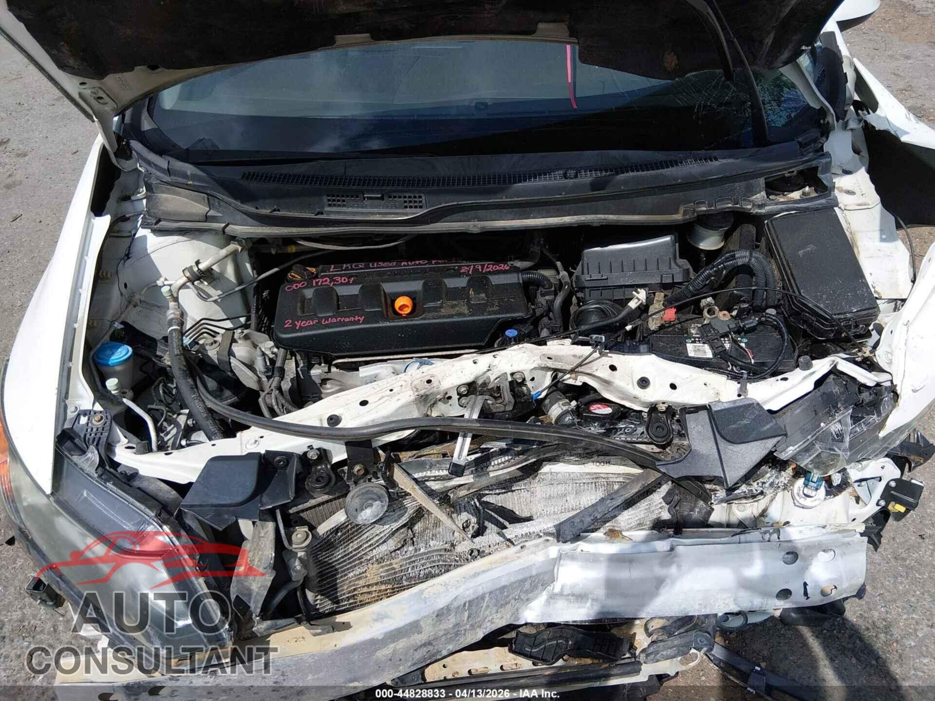 HONDA CIVIC 2012 - 2HGFB2F94CH506485