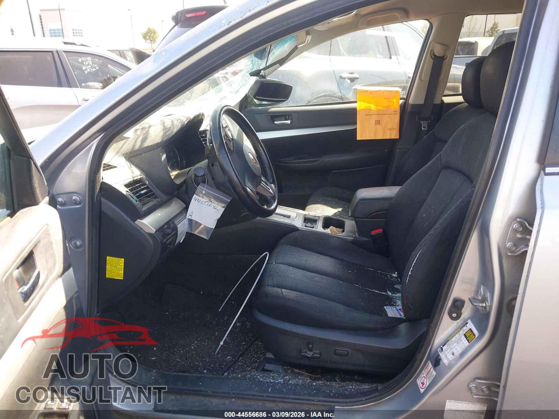SUBARU OUTBACK 2012 - 4S4BRBCC2C3289705