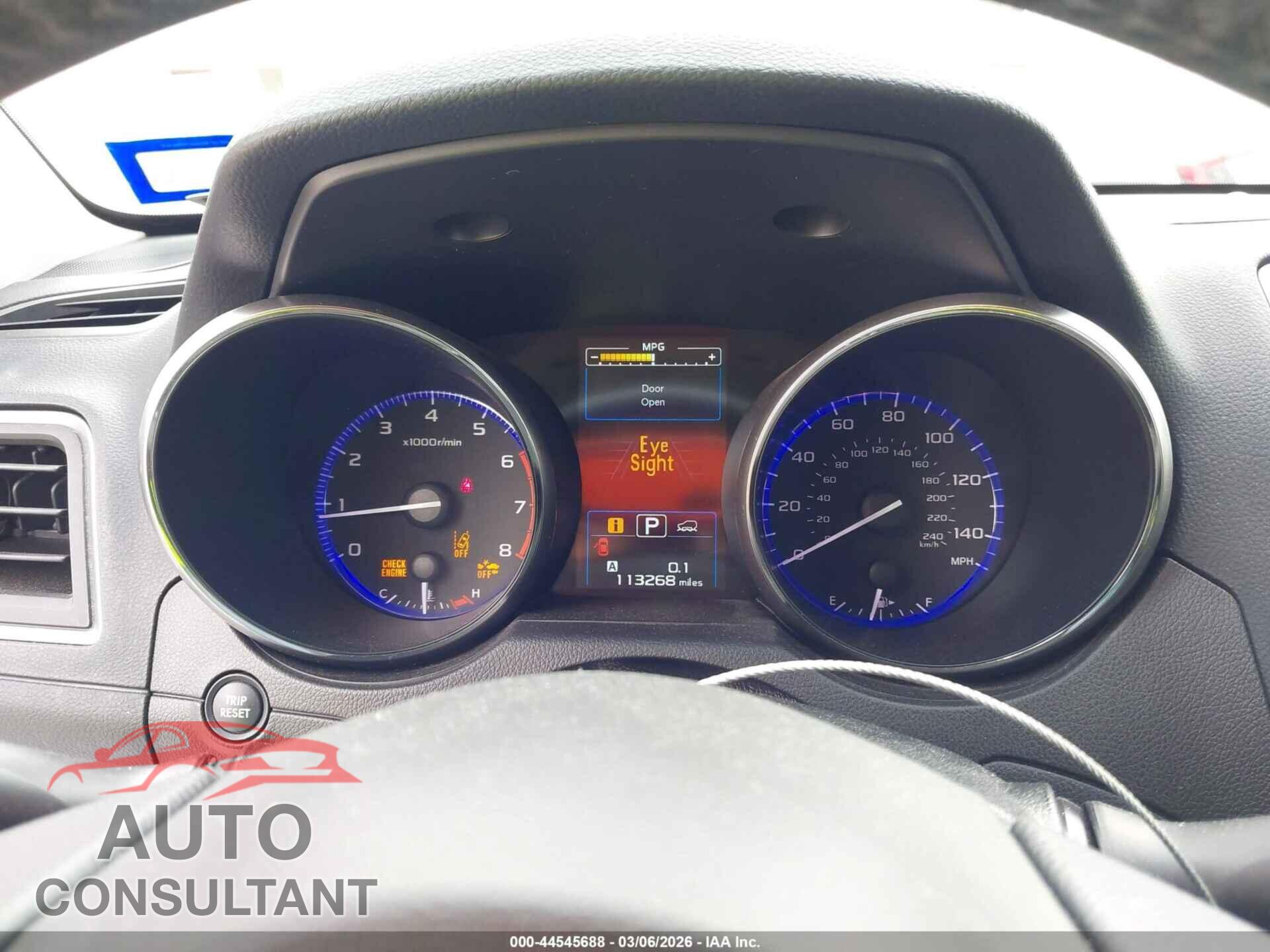 SUBARU OUTBACK 2017 - 4S4BSAHC9H3342155