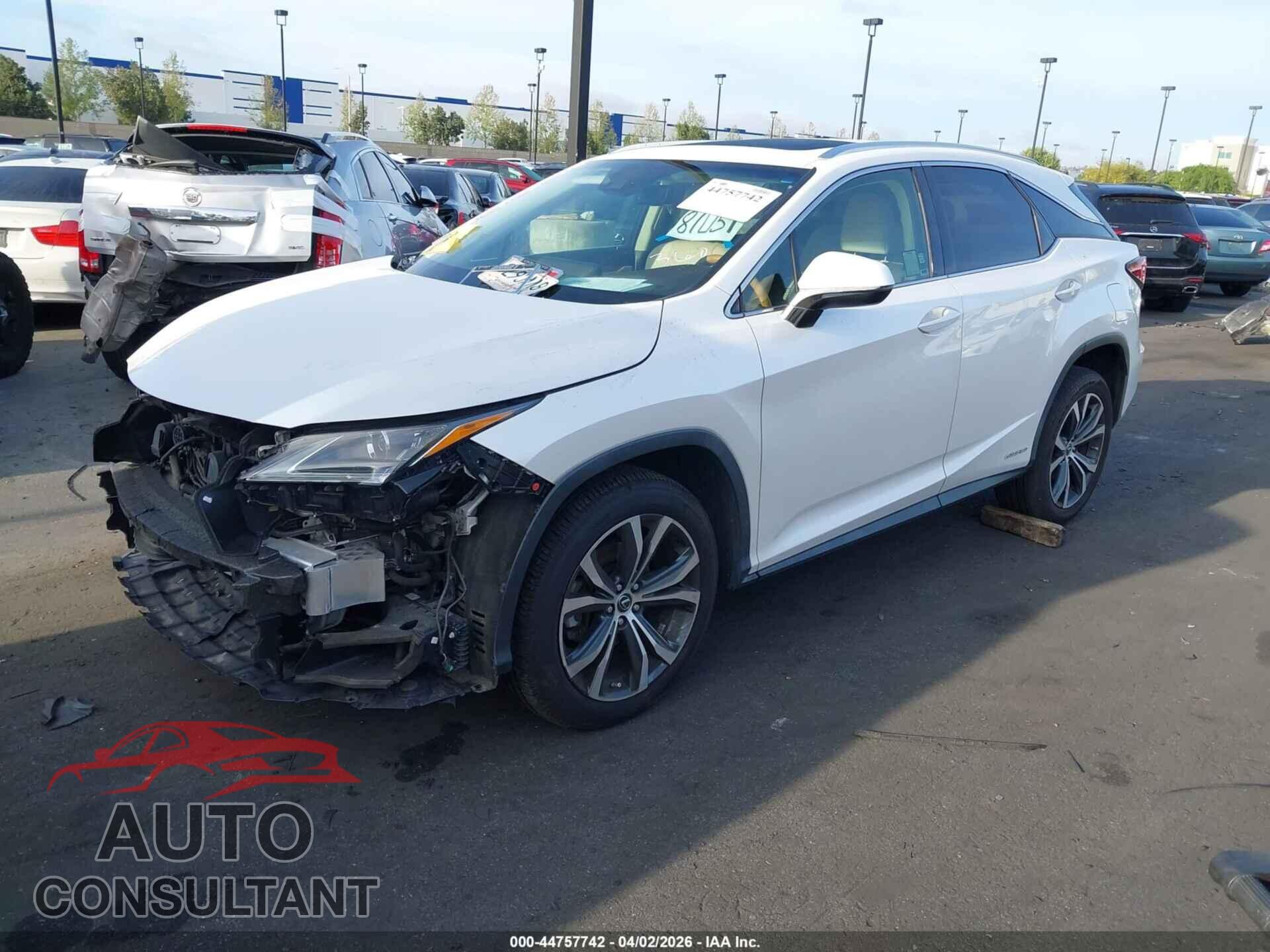 LEXUS RX 450H 2018 - 2T2BGMCA9JC026518