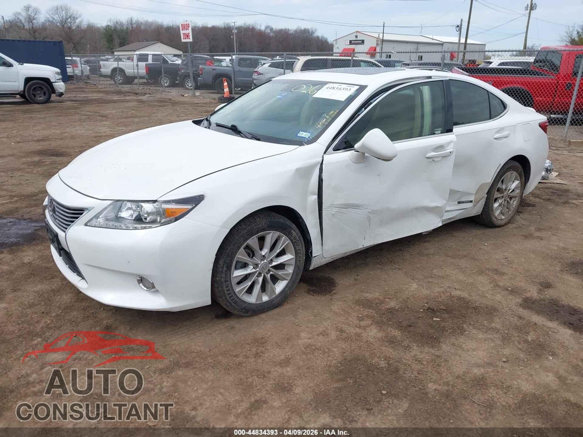 LEXUS ES 300H 2013 - JTHBW1GGXD2026727