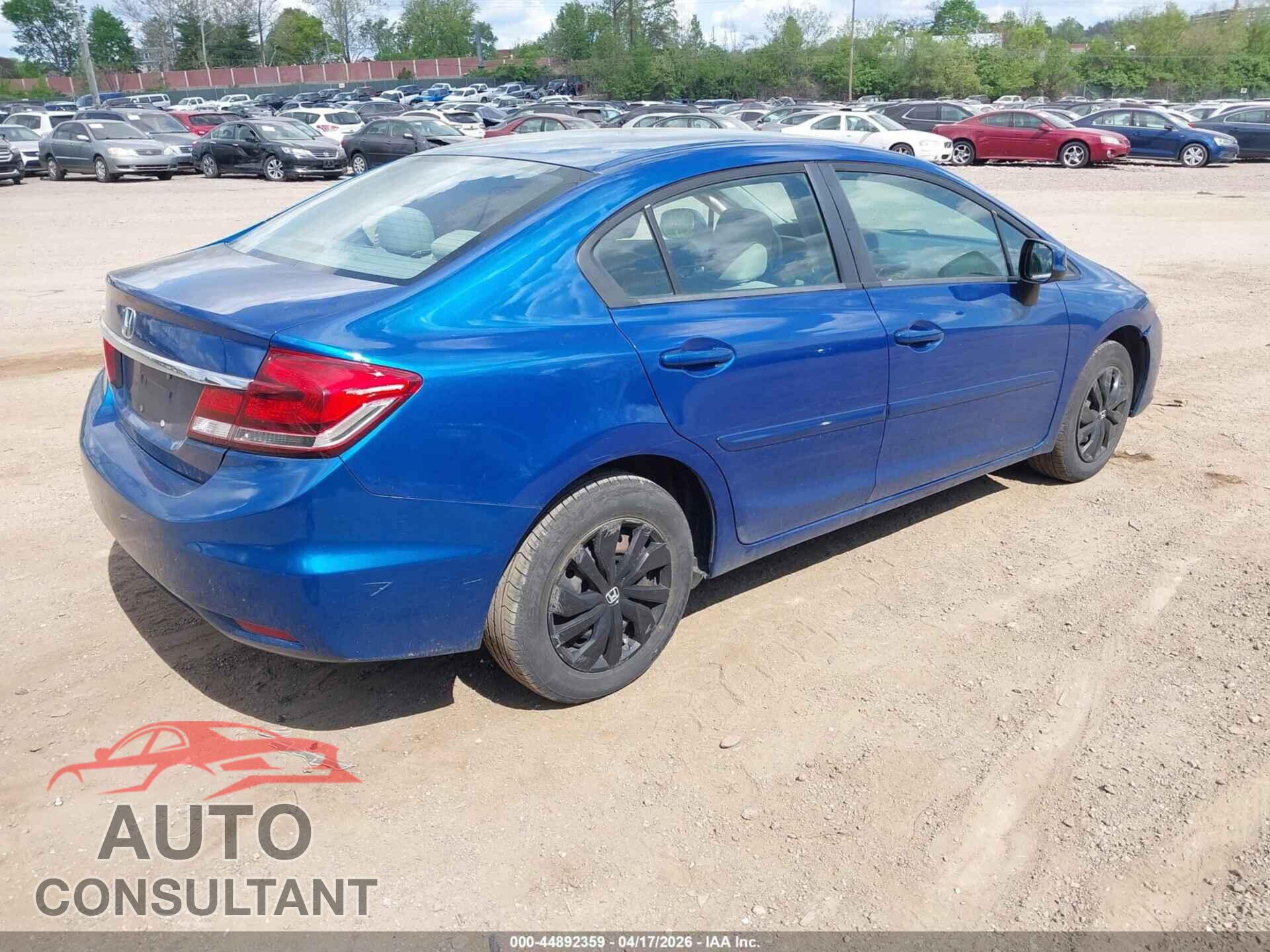 HONDA CIVIC 2013 - 19XFB2F57DE232370