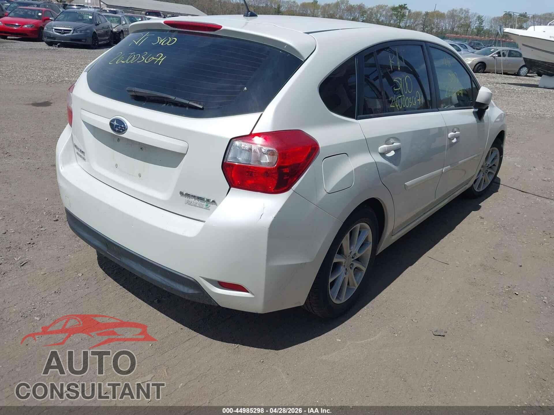 SUBARU IMPREZA 2012 - JF1GPAC61CH242243