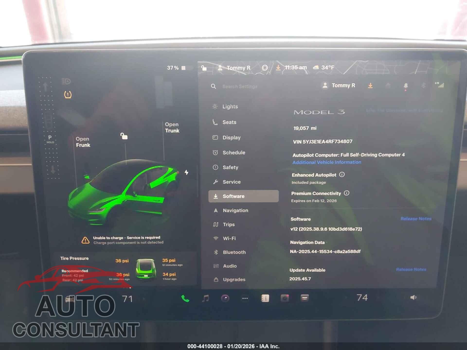 TESLA MODEL 3 2024 - 5YJ3E1EA4RF734807