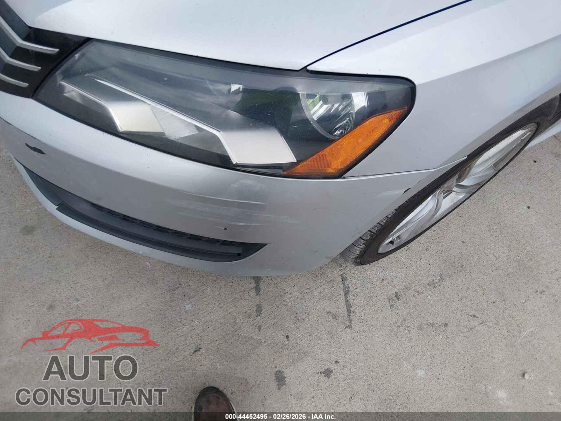VOLKSWAGEN PASSAT 2012 - 1VWAP7A34CC078153