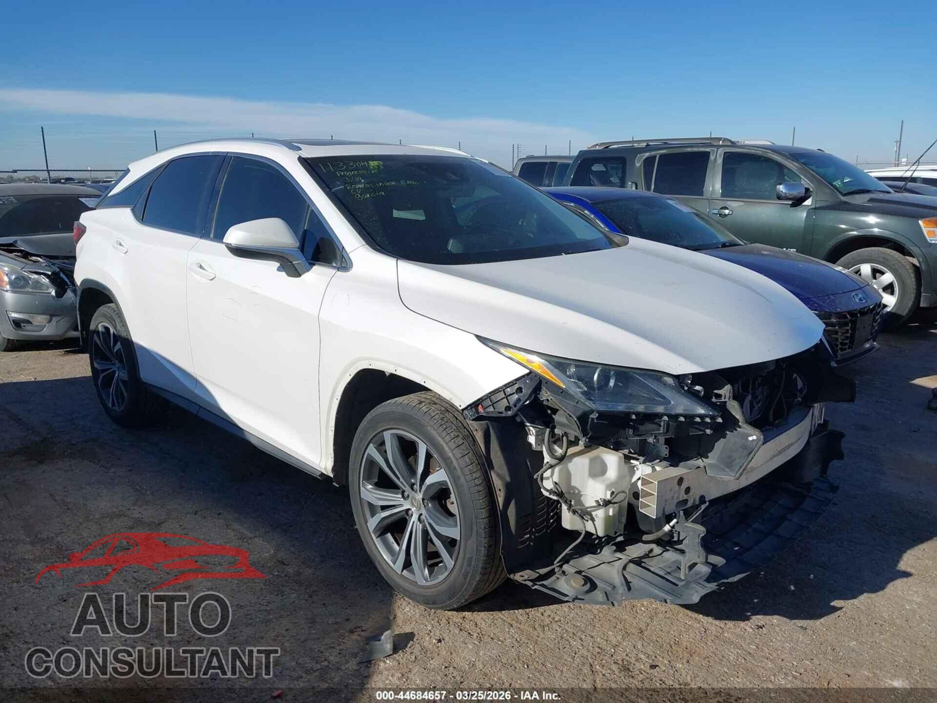 LEXUS RX 350 2017 - 2T2ZZMCA7HC044292