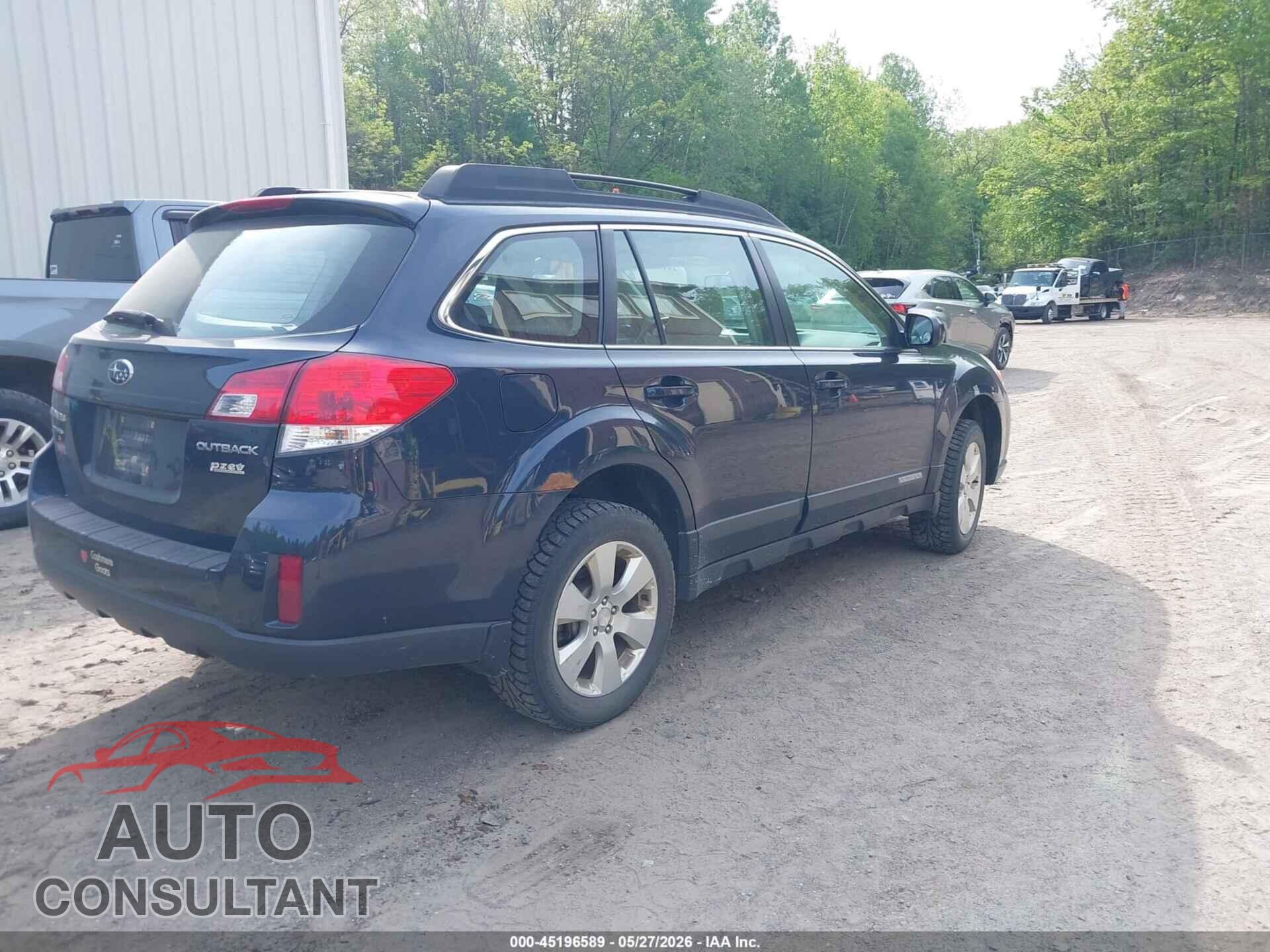 SUBARU OUTBACK 2012 - 4S4BRBAC9C3282575
