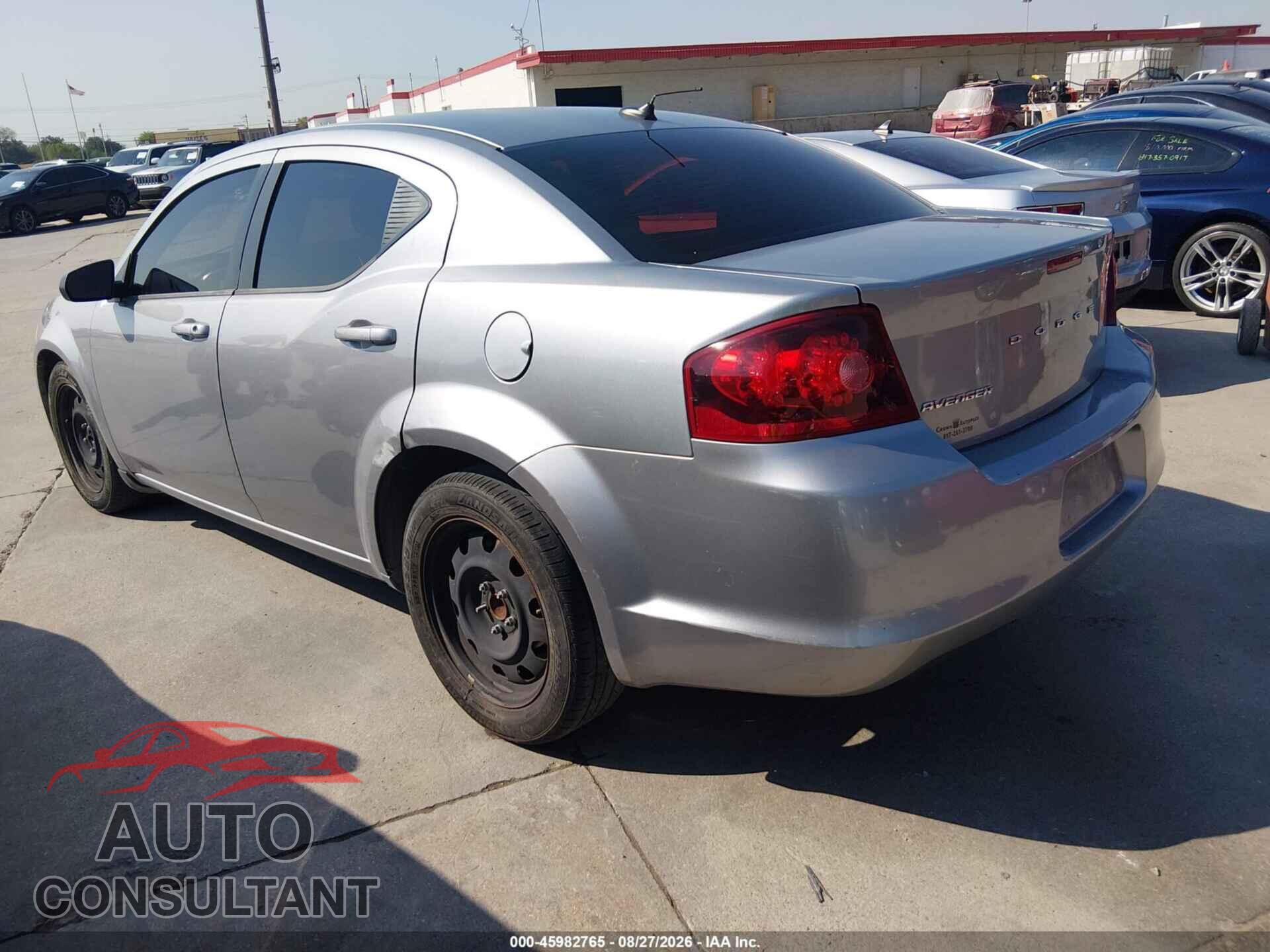 DODGE AVENGER 2013 - 1C3CDZAB4DN541135
